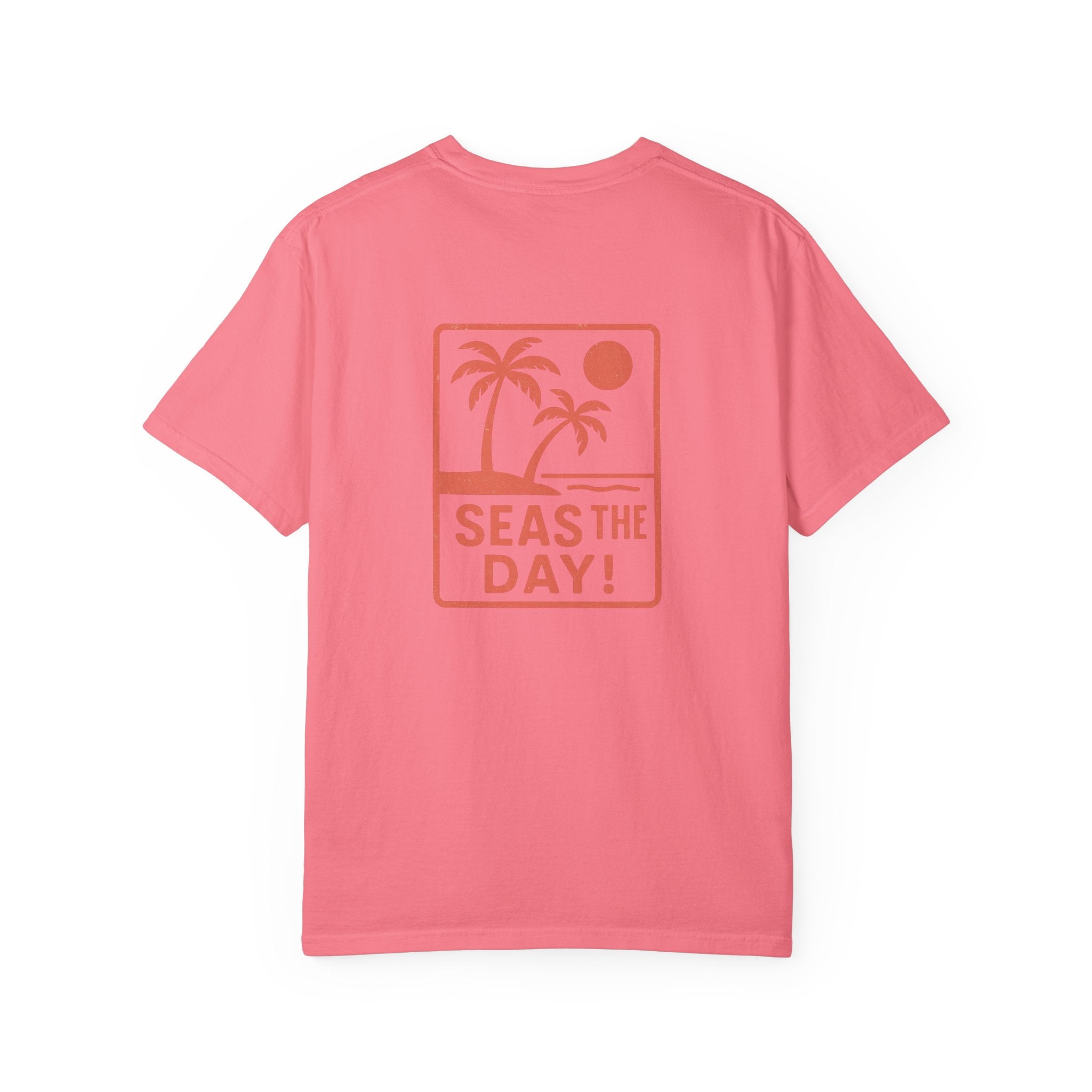 Tropic Beach 'Seas the Day' Relaxed Tee - Sunset Orange