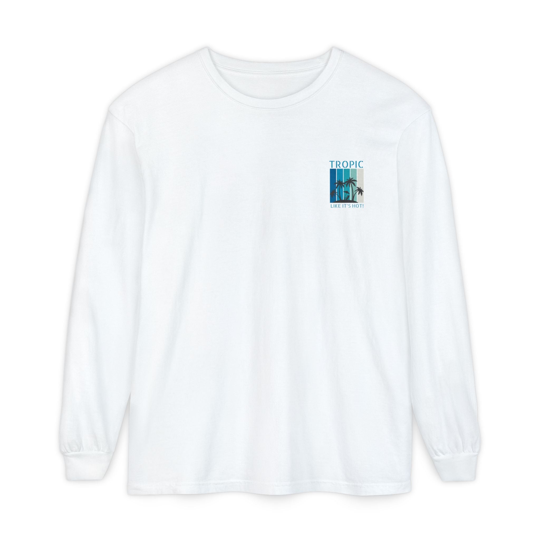 Tropic Panels Long Sleeve Tee - Big Blue Sky