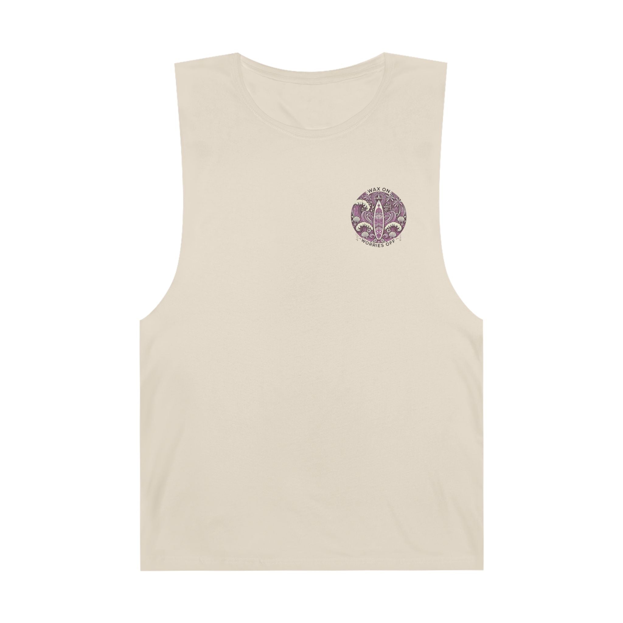Vintage 'Wax On' Chill Tank - Lilac