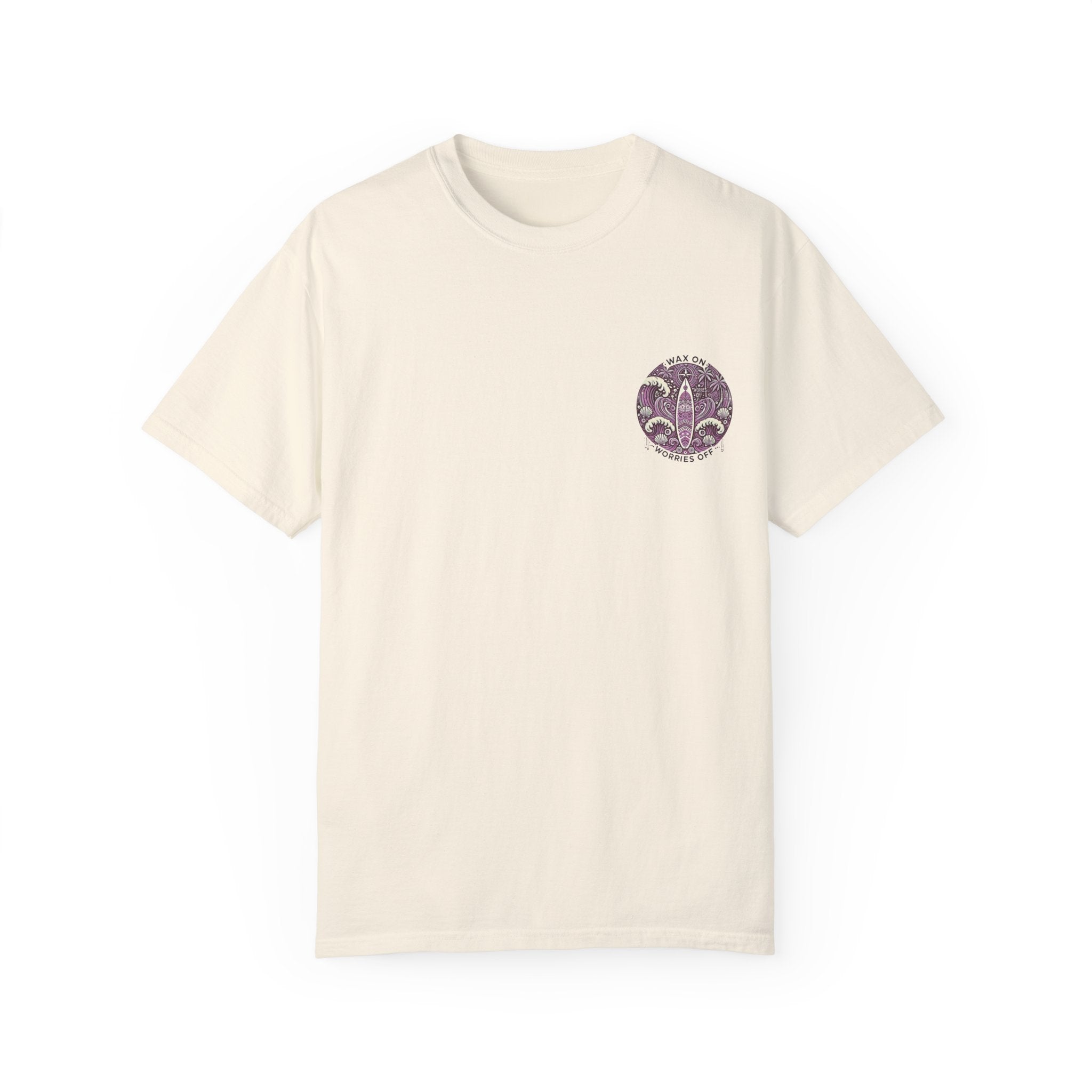 Vintage 'Wax On' Relaxed Tee - Lilac