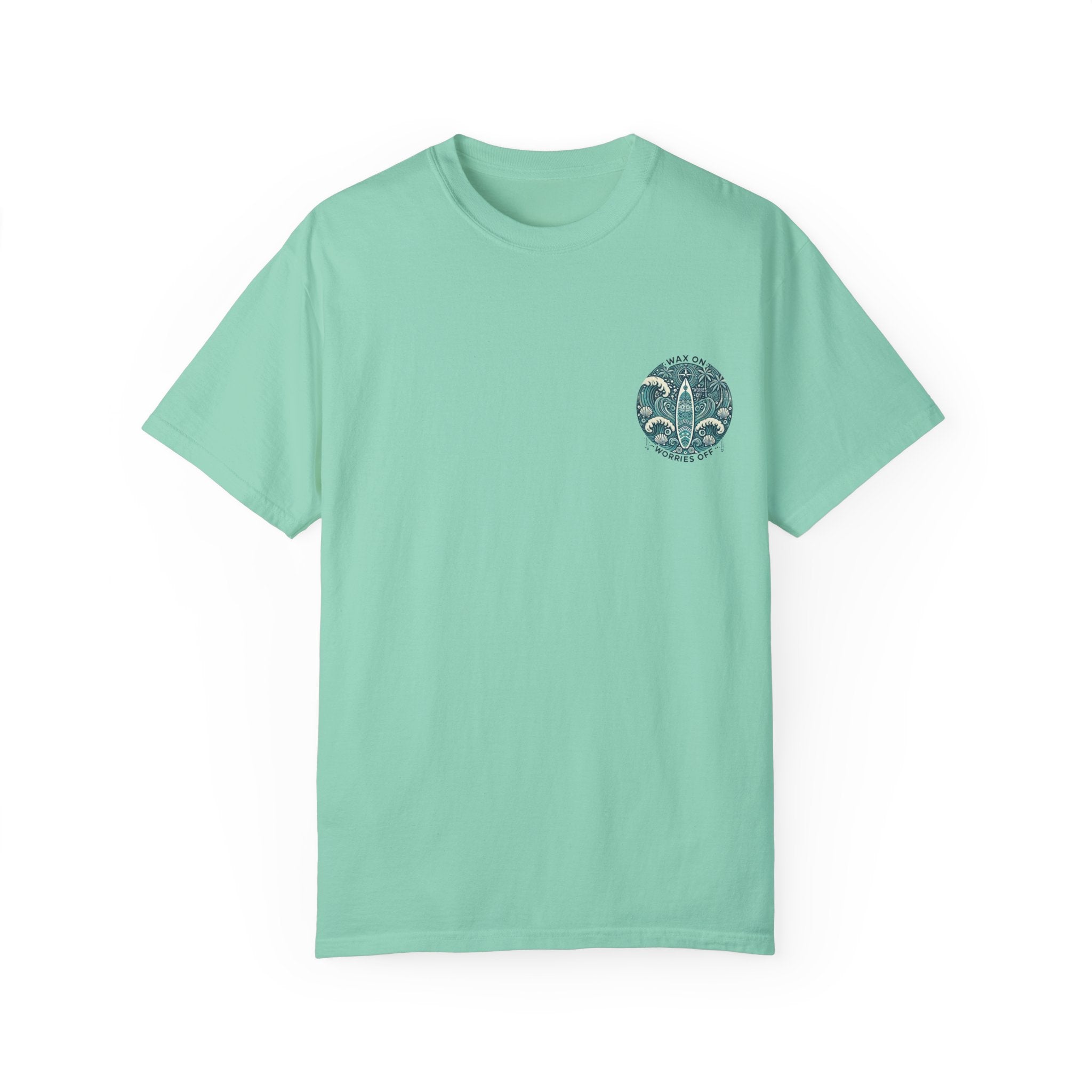 Vintage 'Wax On' Relaxed Tee - Shadow Green