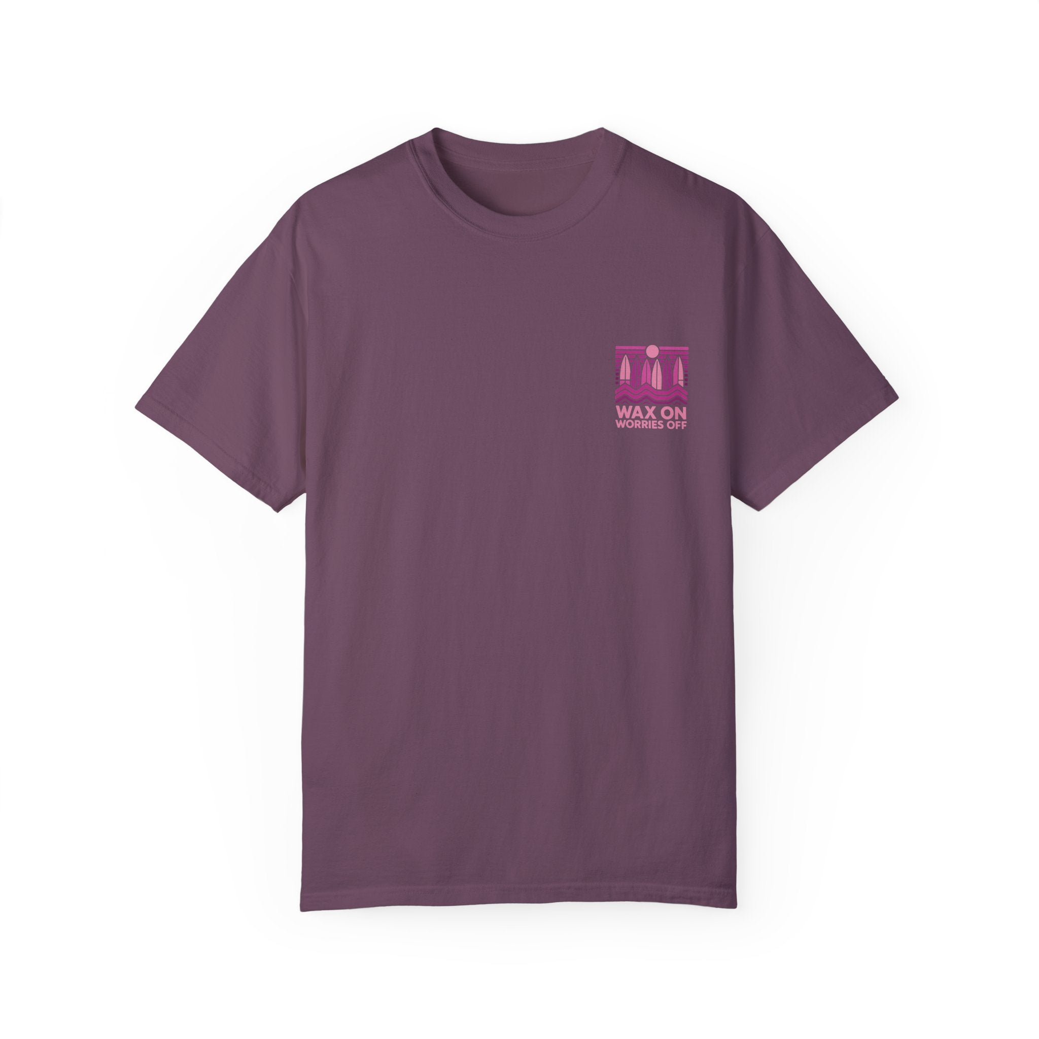 Boards Up 'Wax On' Relaxed Tee - Hot Summer Pink