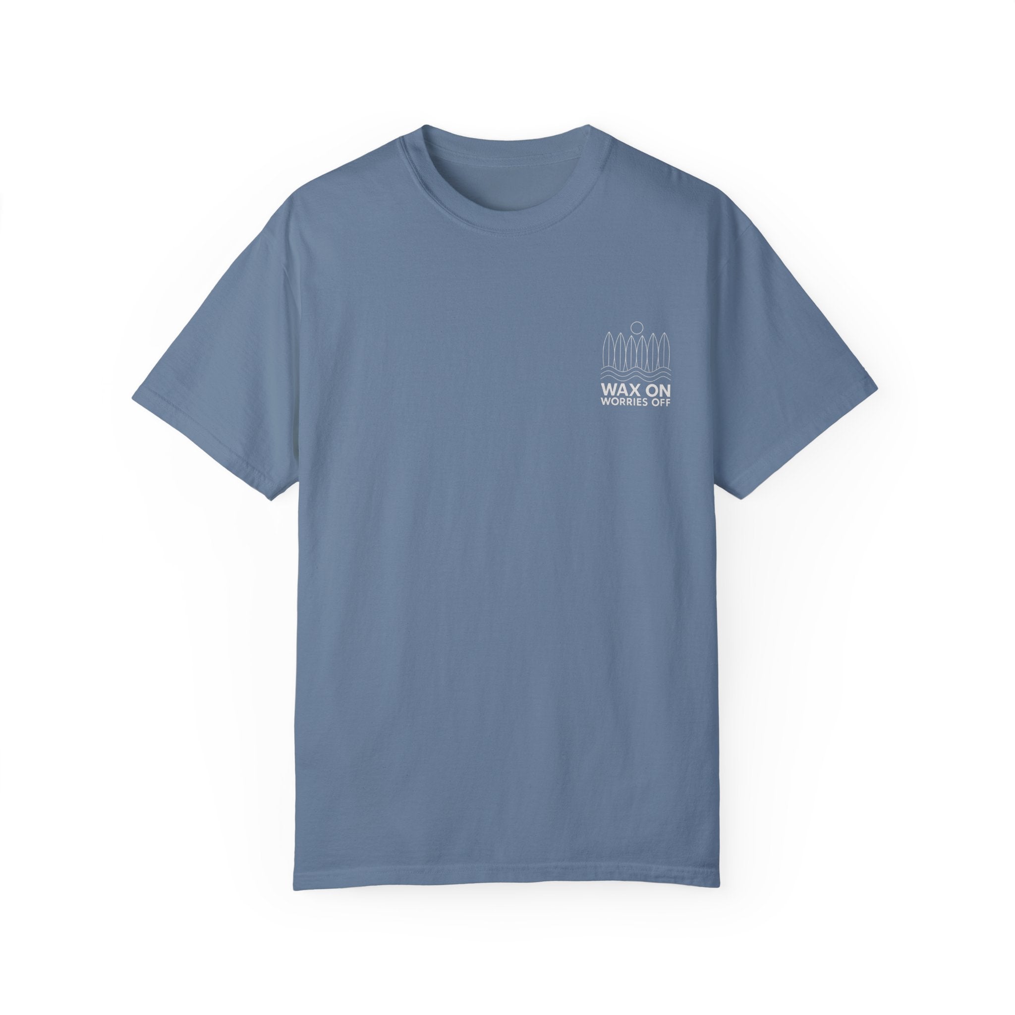 Boards Up 'Wax On' Relaxed Tee - White Outline