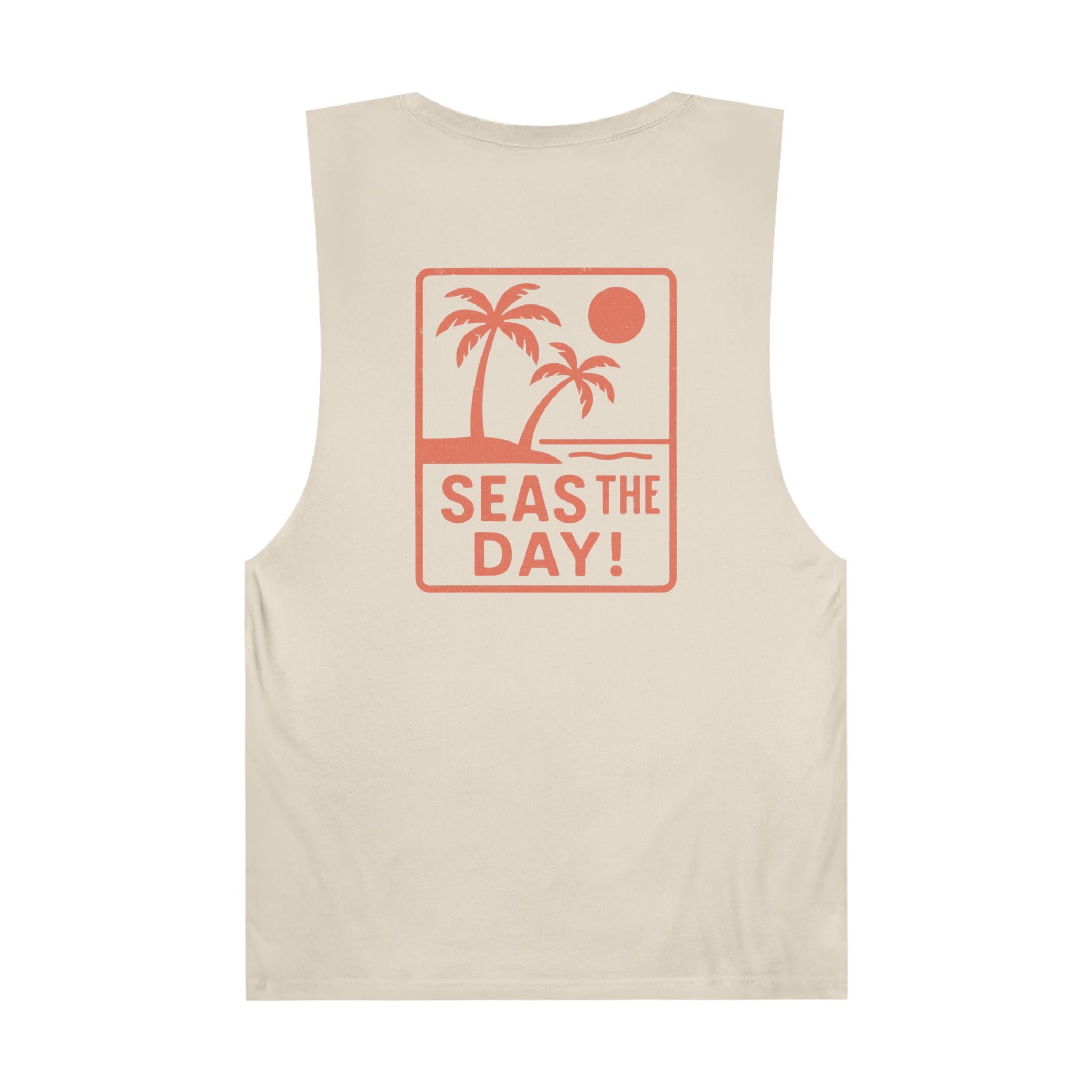 Tropic Beach 'Seas the Day' Chill Tank - Sunset Orange