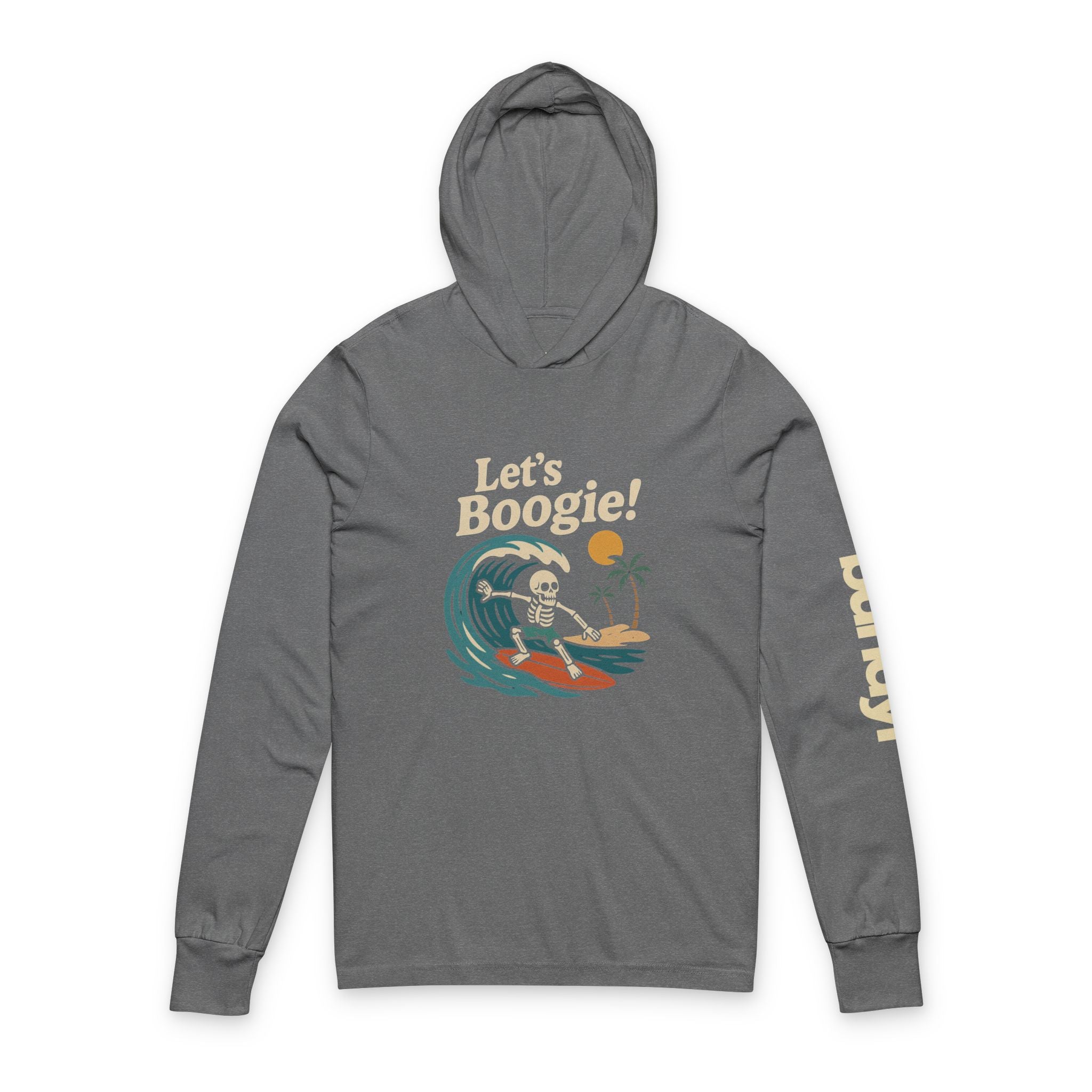 Skully 'Let's Boogie' Long Sleeve Hooded Tee - Bold Front