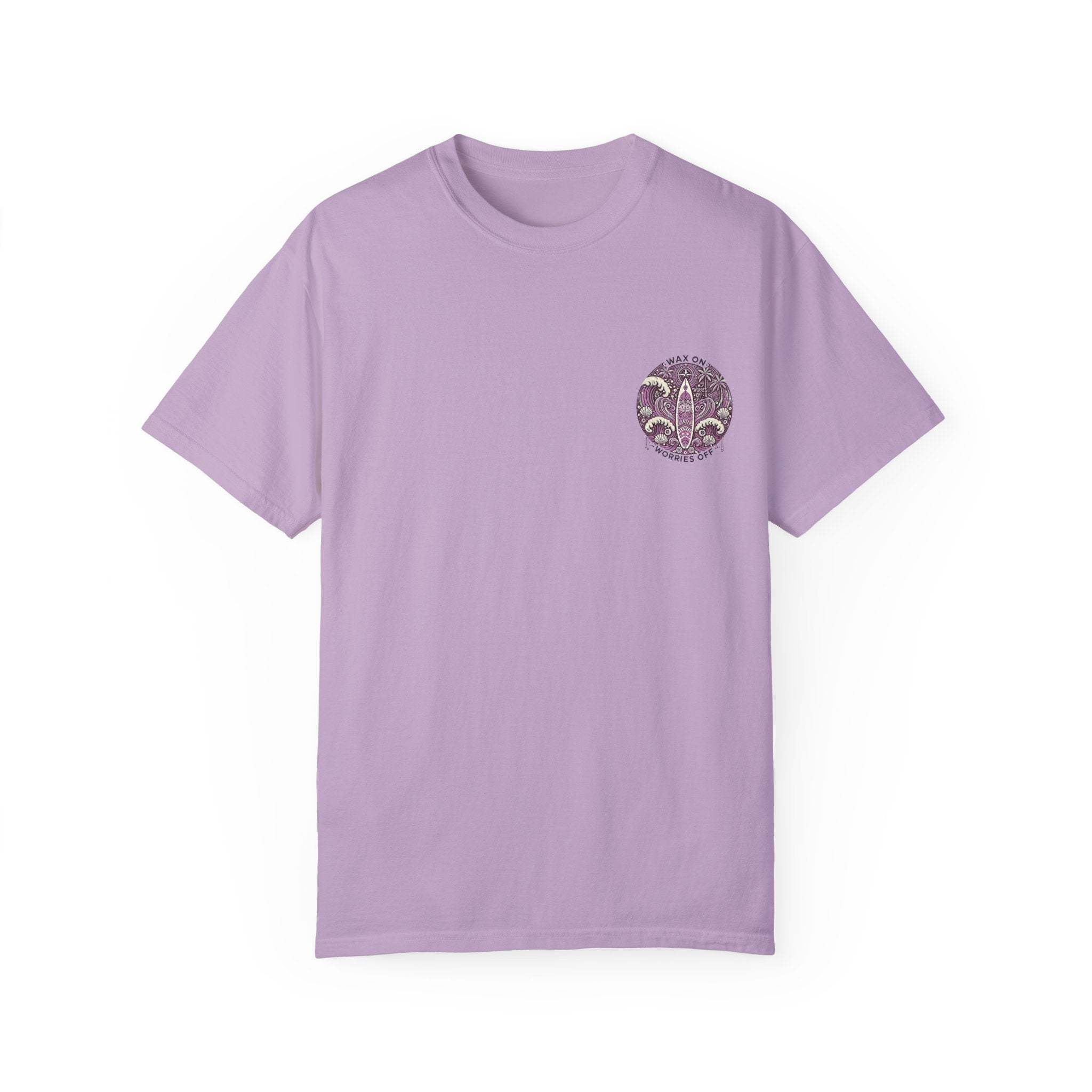 Vintage 'Wax On' Relaxed Tee - Lilac