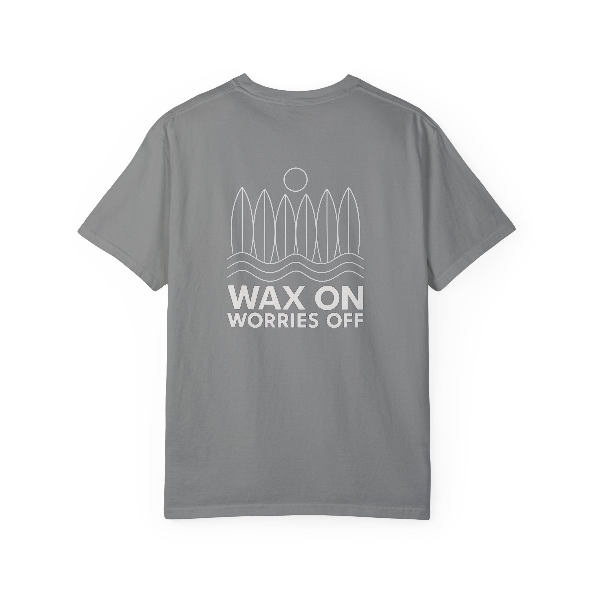 Boards Up 'Wax On' Relaxed Tee - White Outline