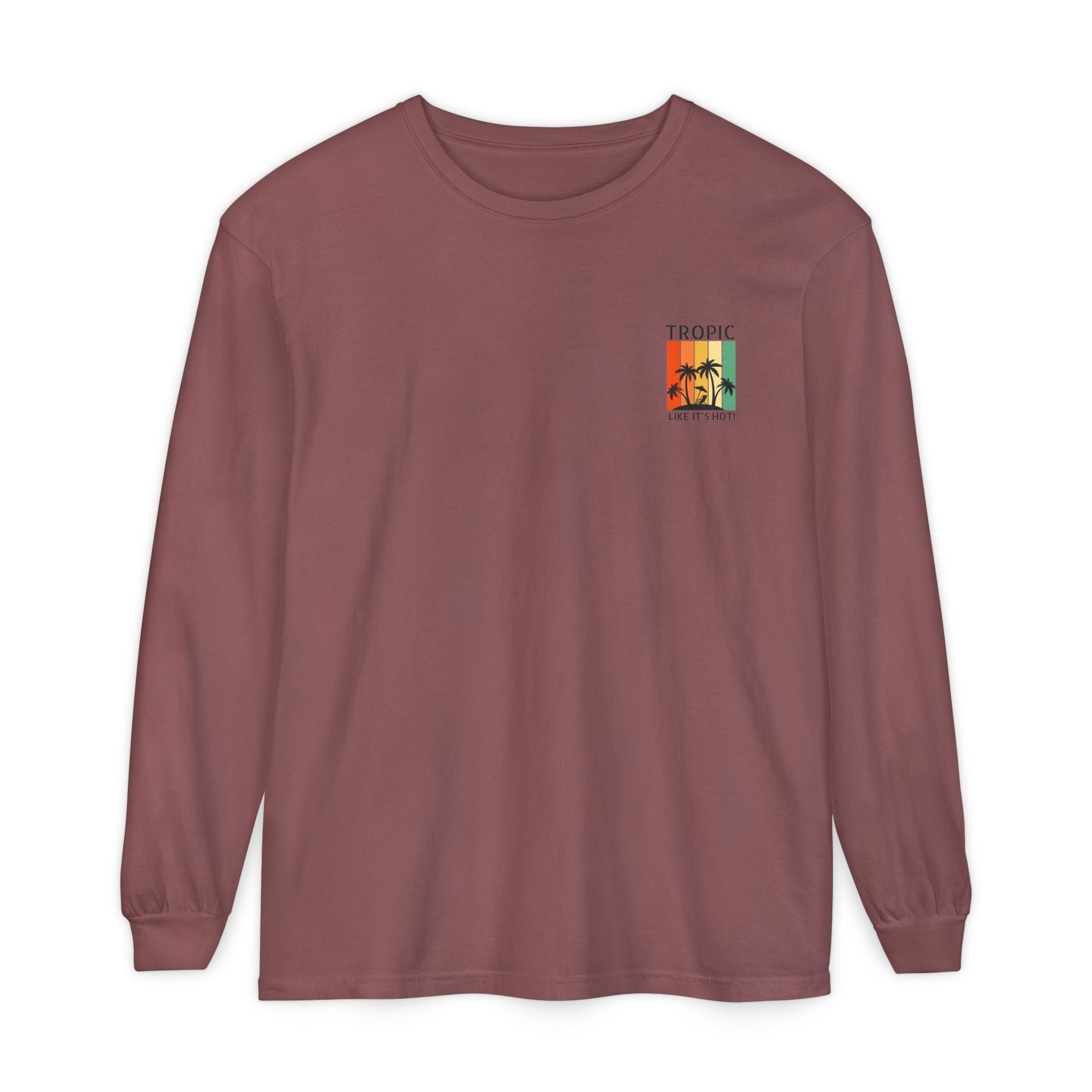 Tropic Panels Long Sleeve Tee - Rainbow Sunset