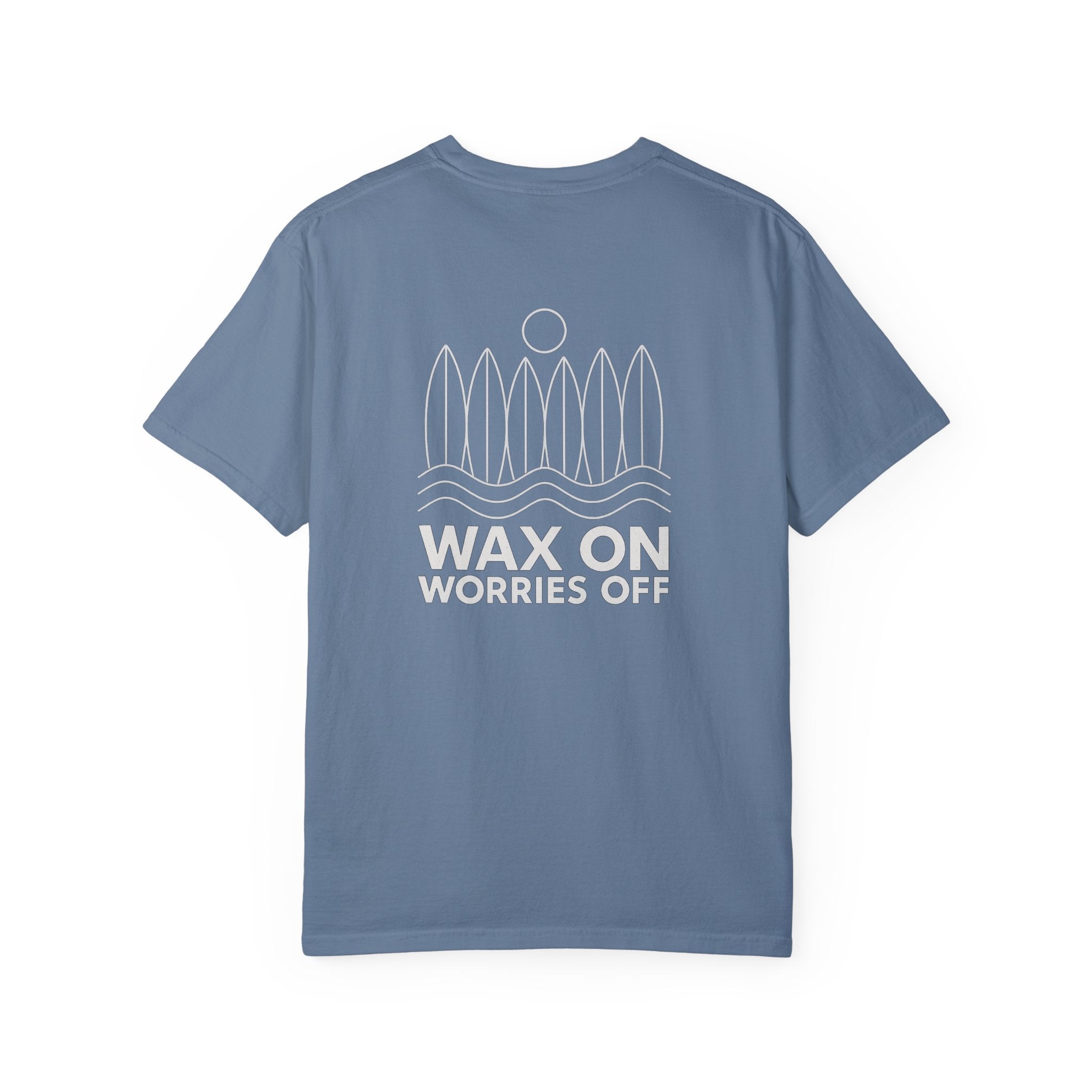 Boards Up 'Wax On' Relaxed Tee - White Outline