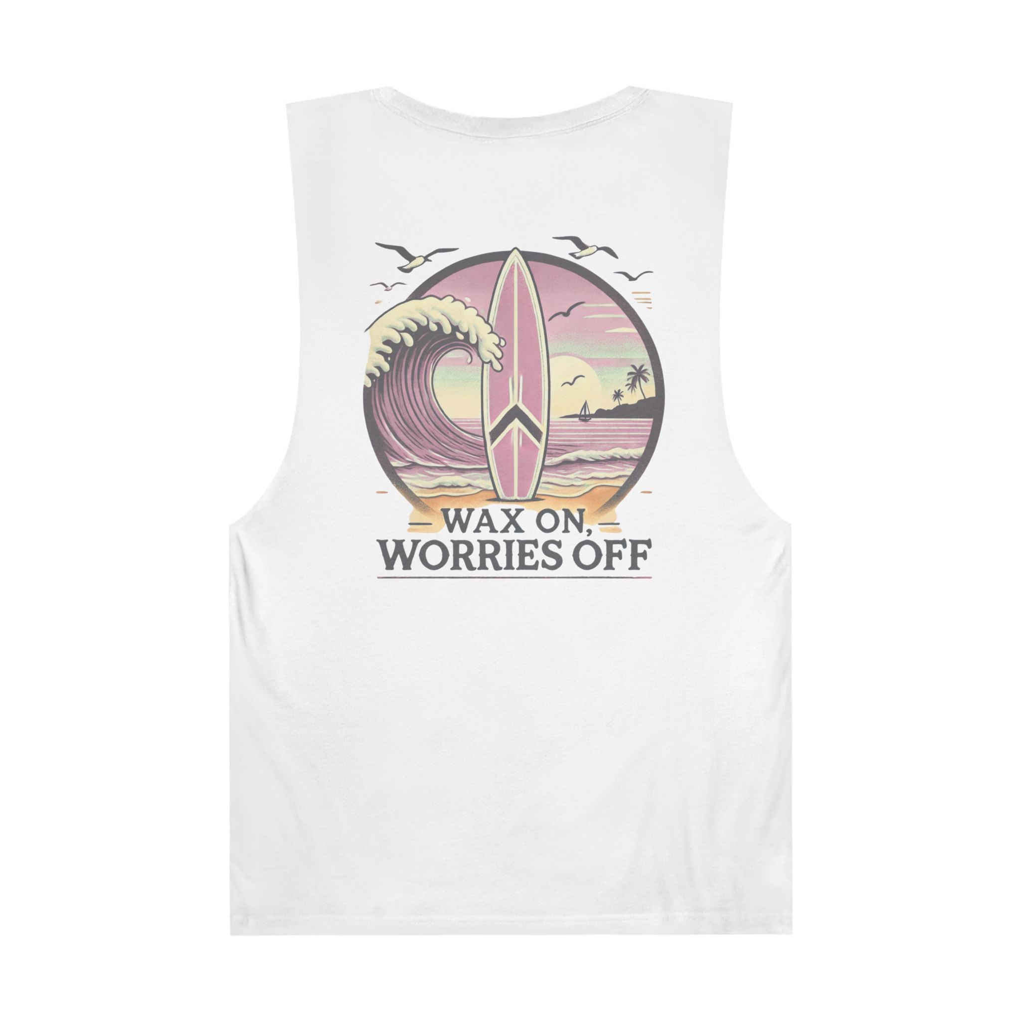 Wave Crest 'Wax On' Chill Tank - Clamshell Pink