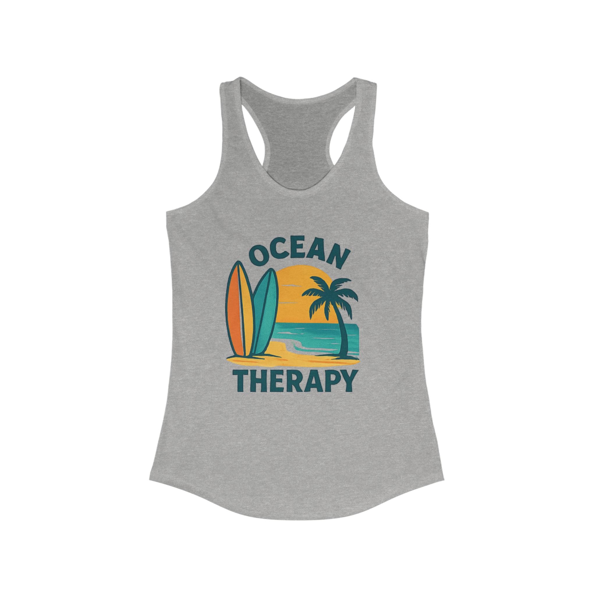Ocean Therapy Racerback Tank - Boards Up