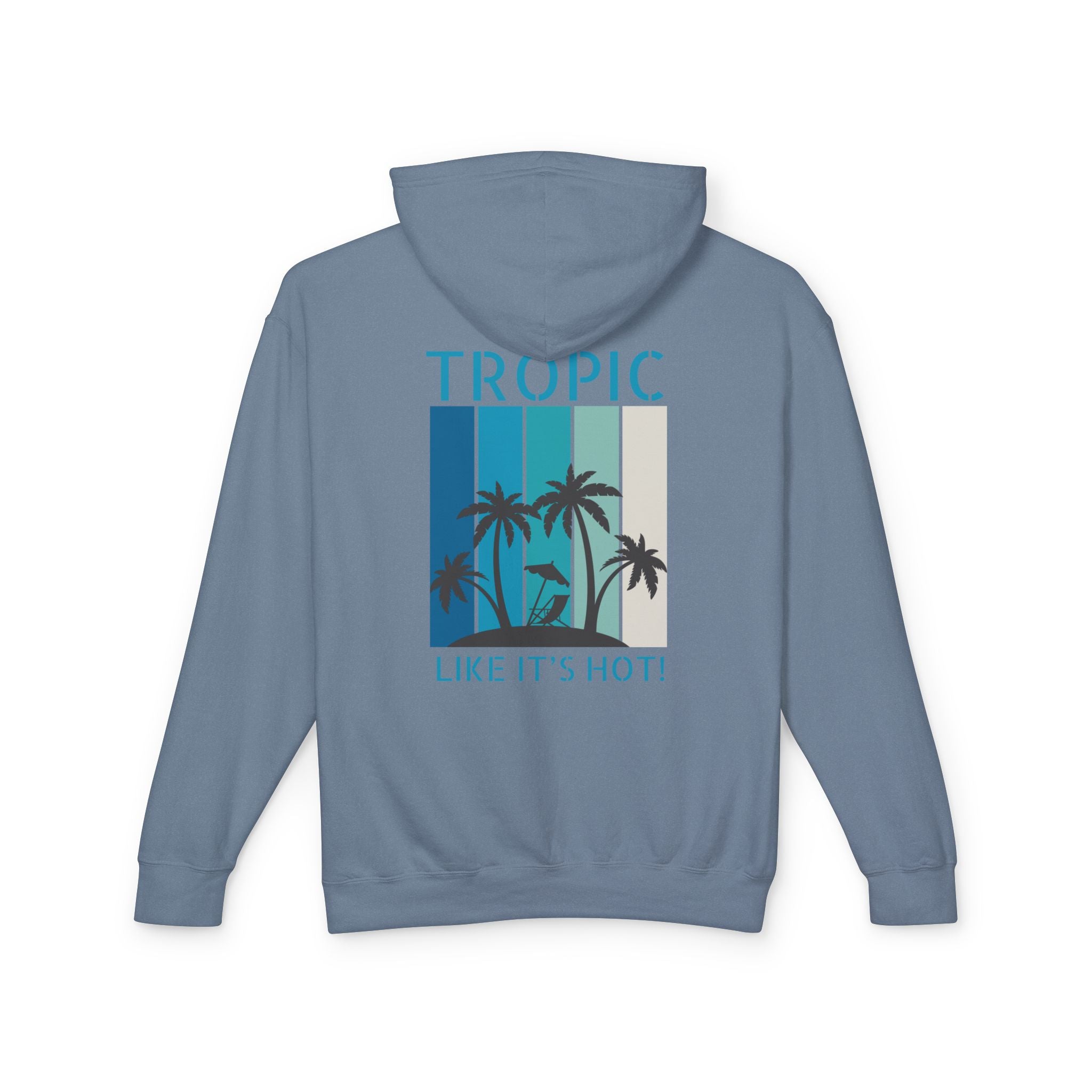 Tropic Panels Hoodie - Big Blue Sky