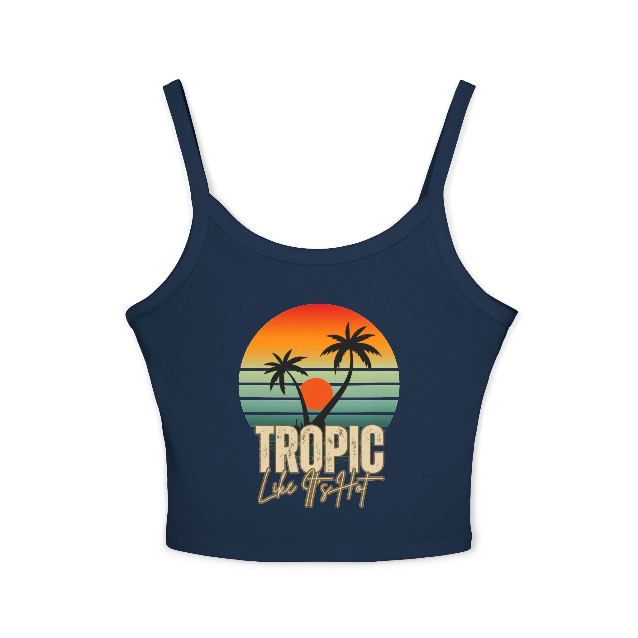 'Tropic Like It's Hot' Sunset Spaghetti Strap Tank