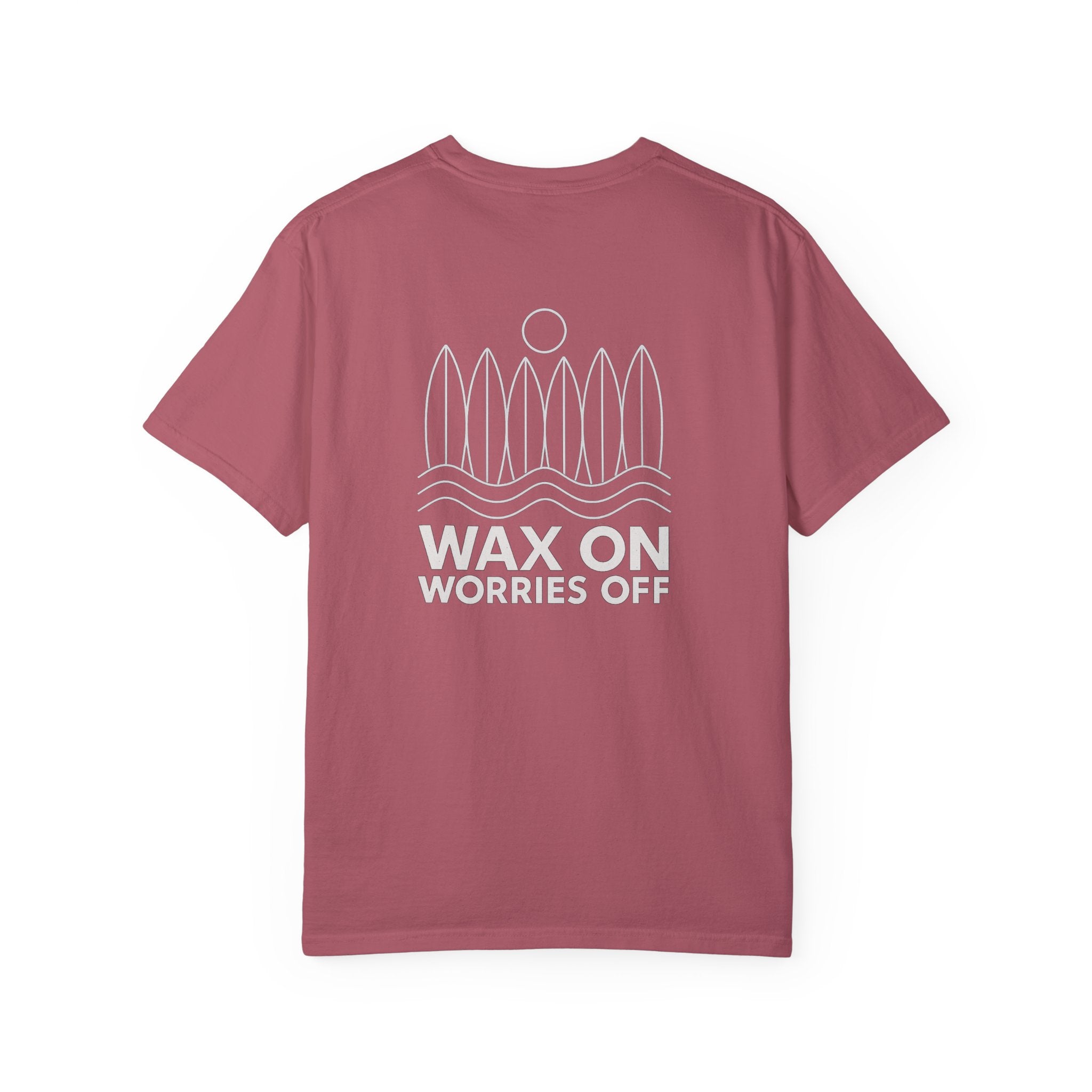 Boards Up 'Wax On' Relaxed Tee - White Outline