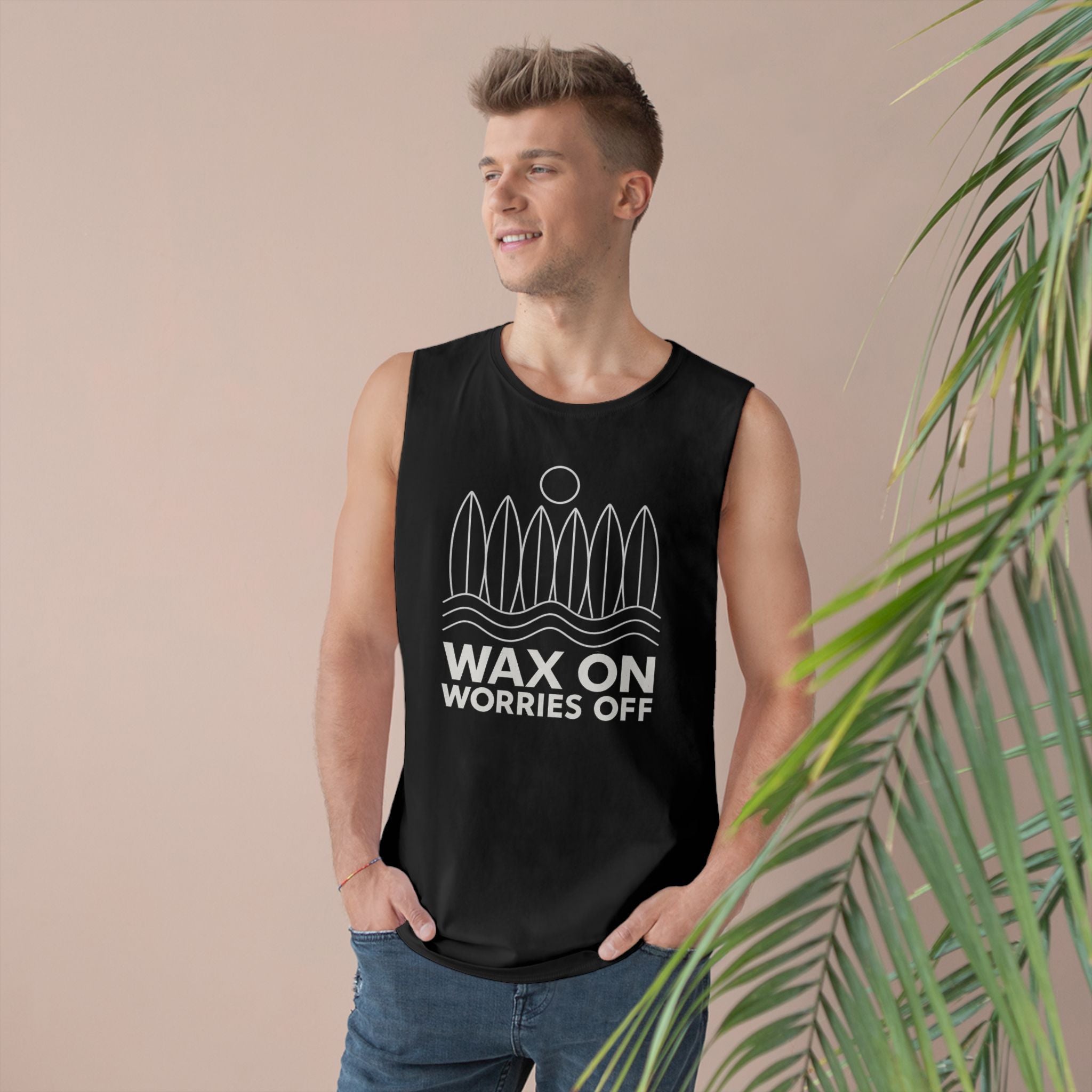 Boards Up 'Wax On' Chill Tank - White Outline
