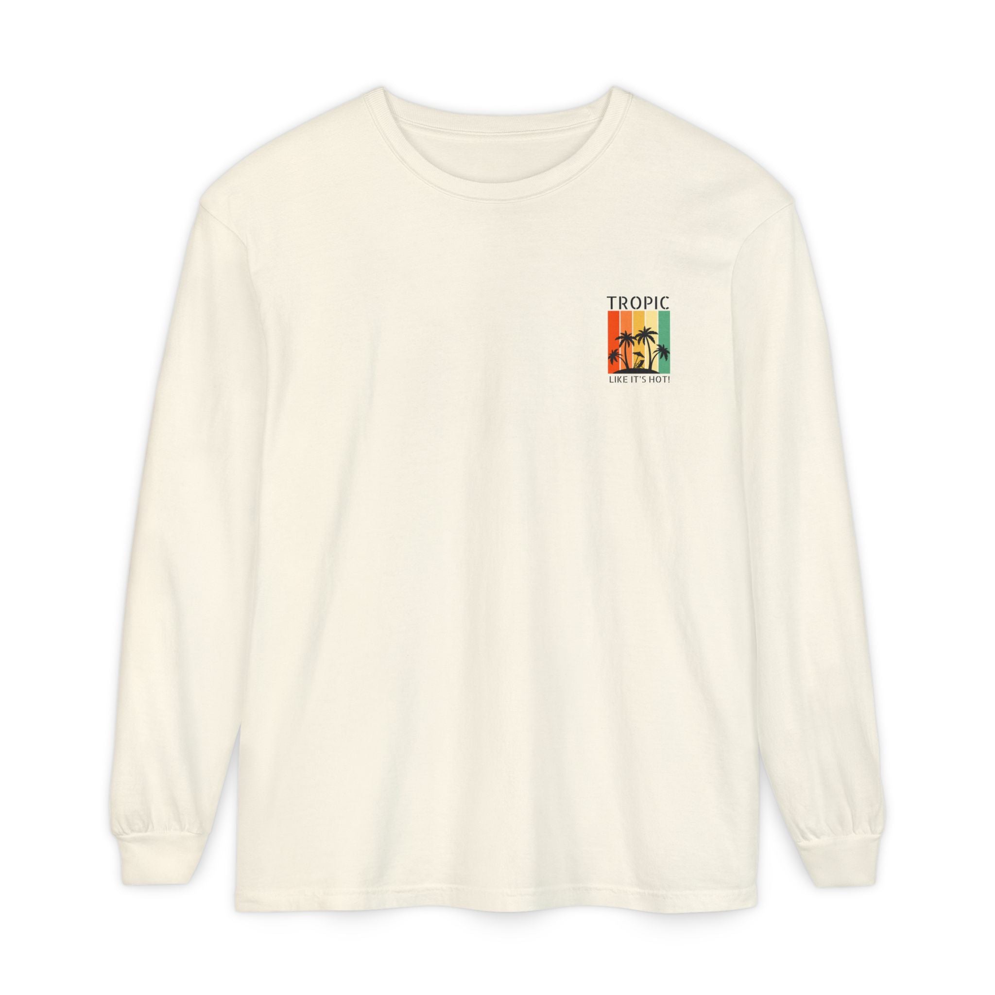 Tropic Panels Long Sleeve Tee - Rainbow Sunset