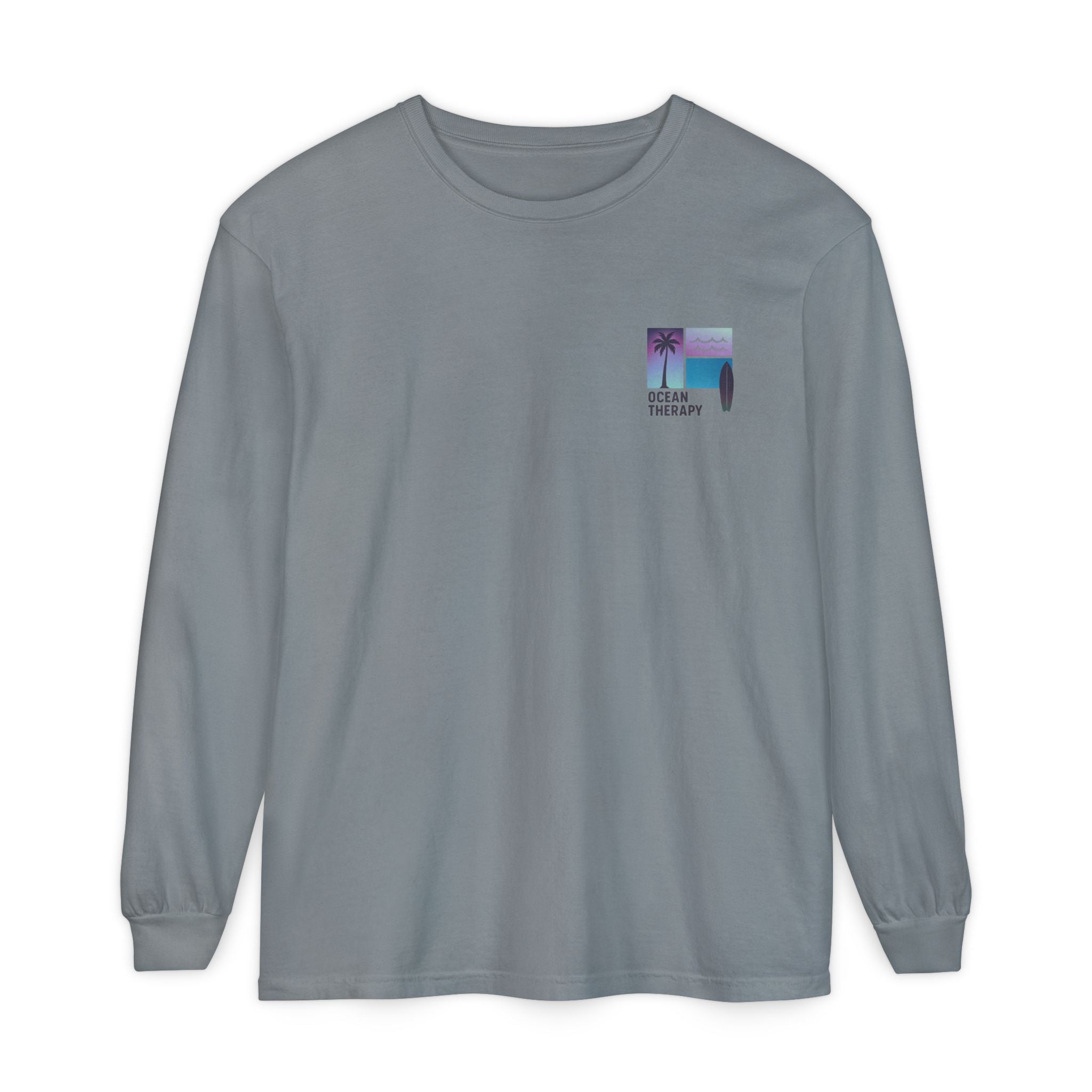 Ocean Therapy Long Sleeve Tee - Beach Block Purple