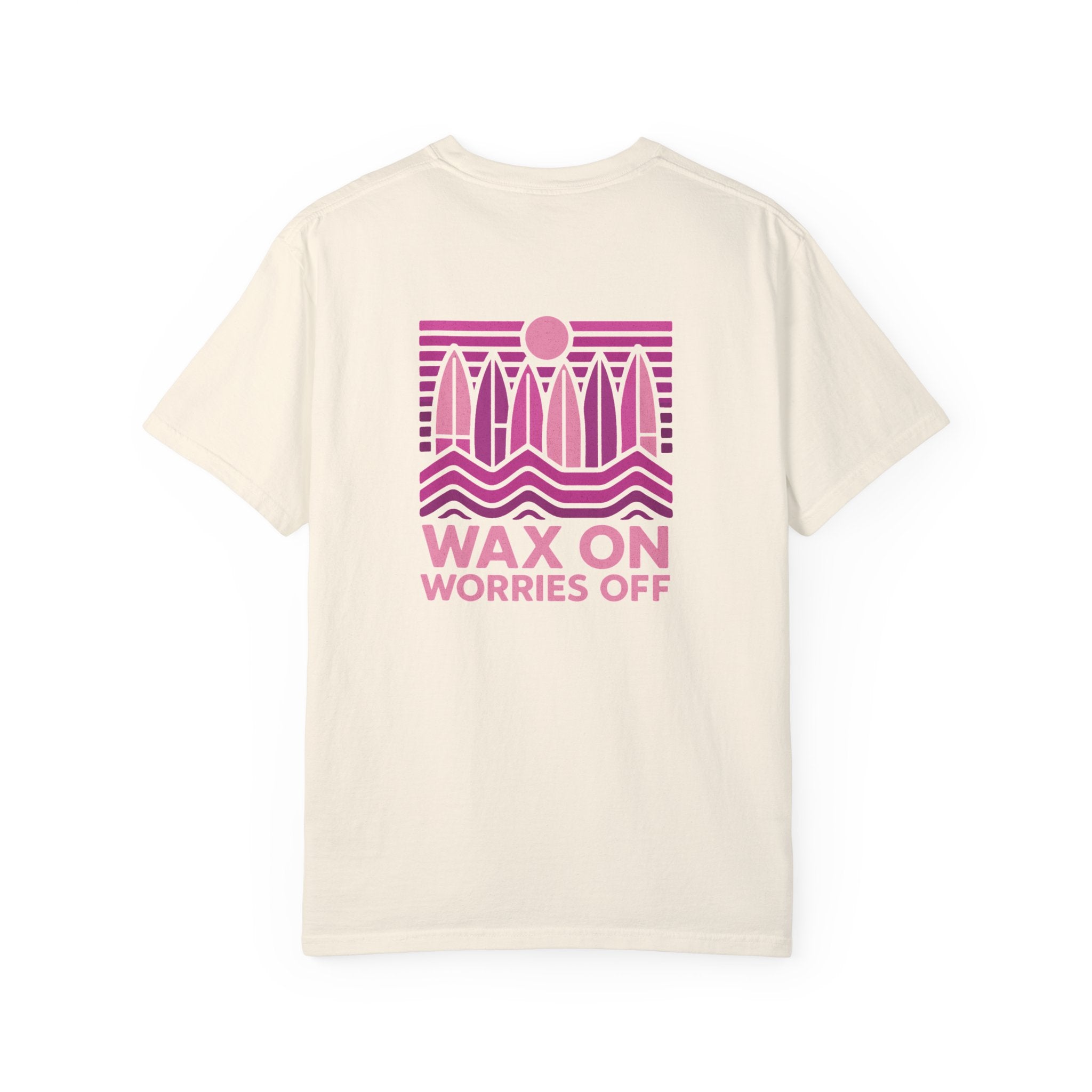 Boards Up 'Wax On' Relaxed Tee - Hot Summer Pink