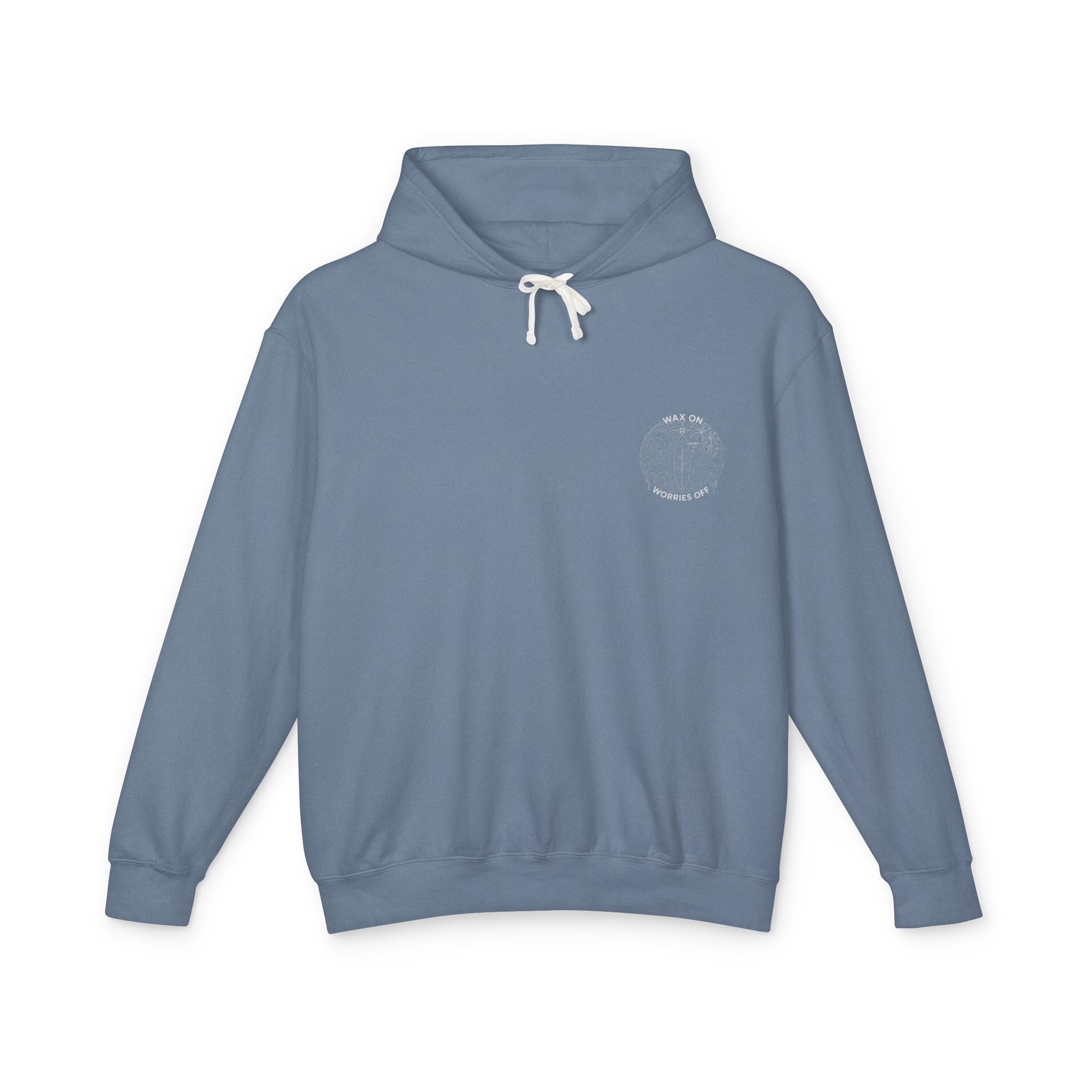 Vintage 'Wax On' Hoodie - Pencil White - Classic