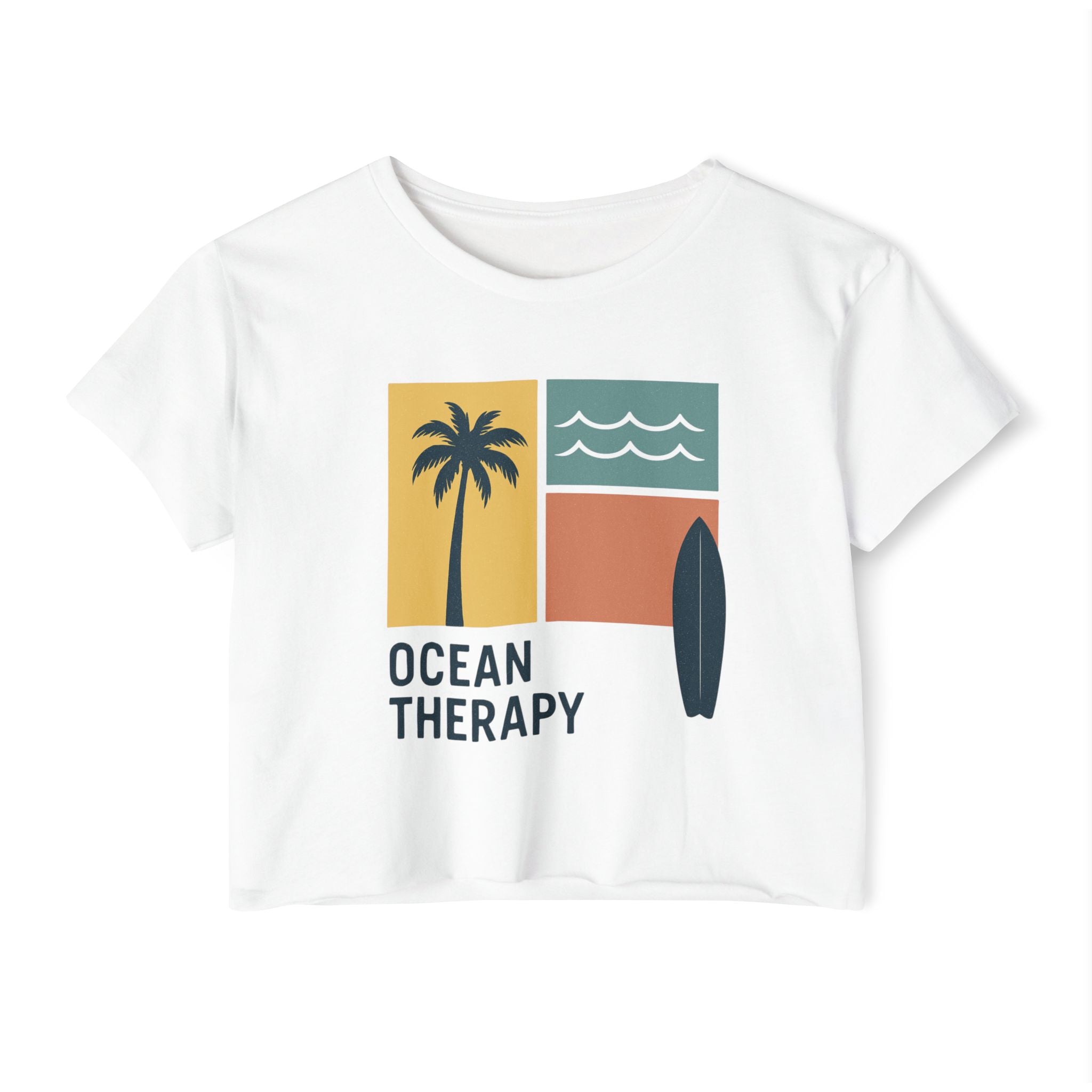 Ocean Therapy Festival Crop Top – Beach Block Golden Hour