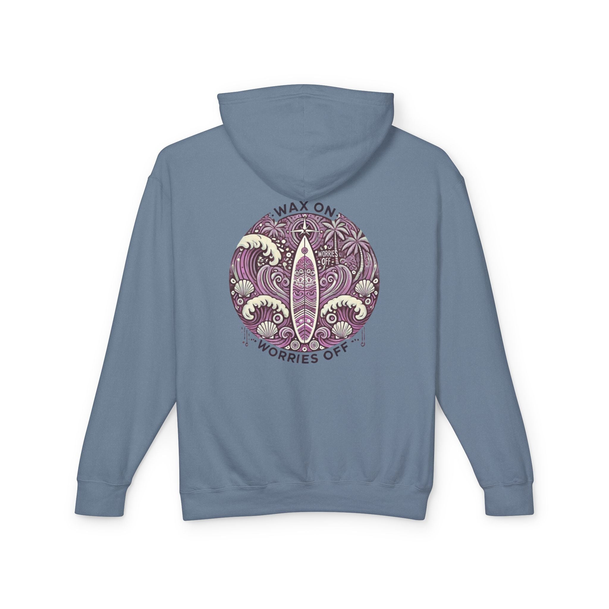Vintage 'Wax On' Hoodie - Clamshell Pink