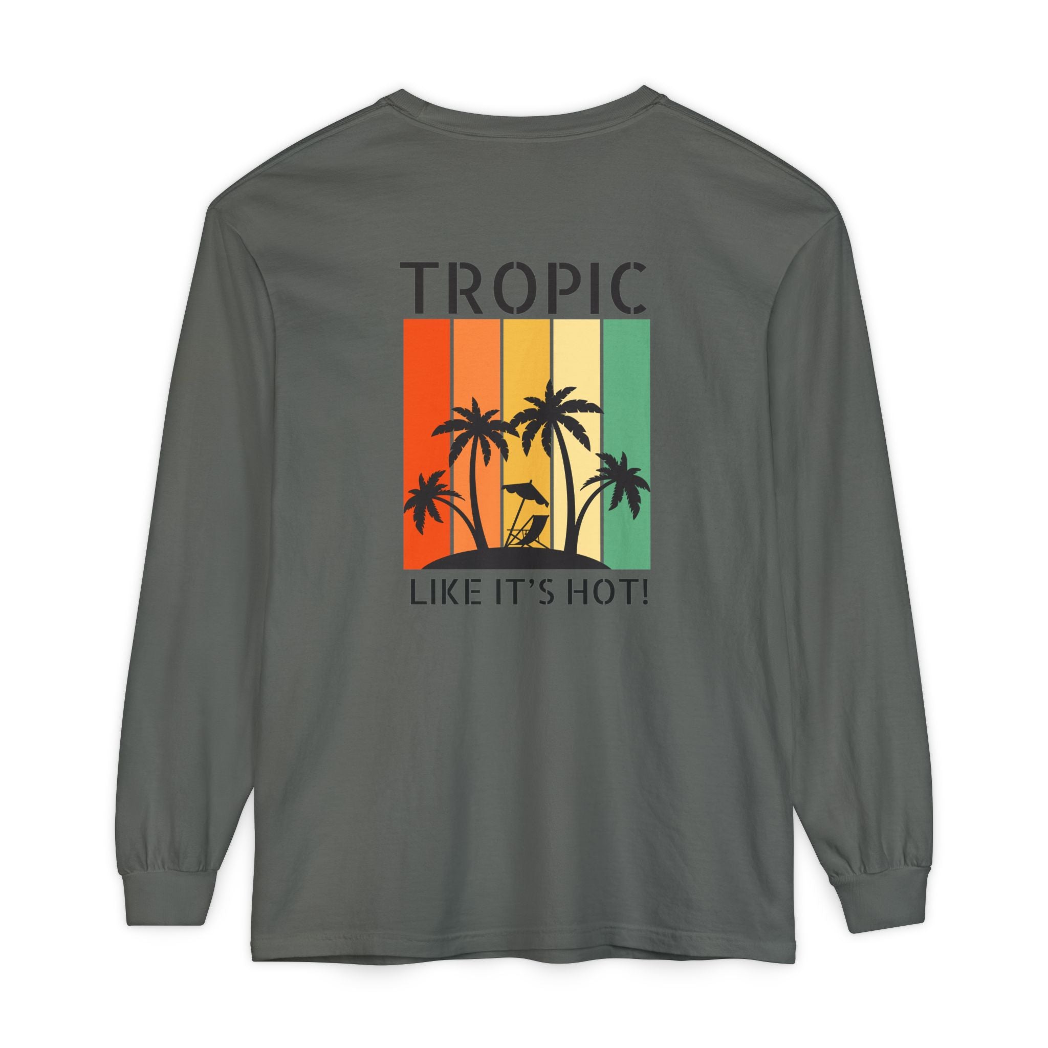 Tropic Panels Long Sleeve Tee - Rainbow Sunset
