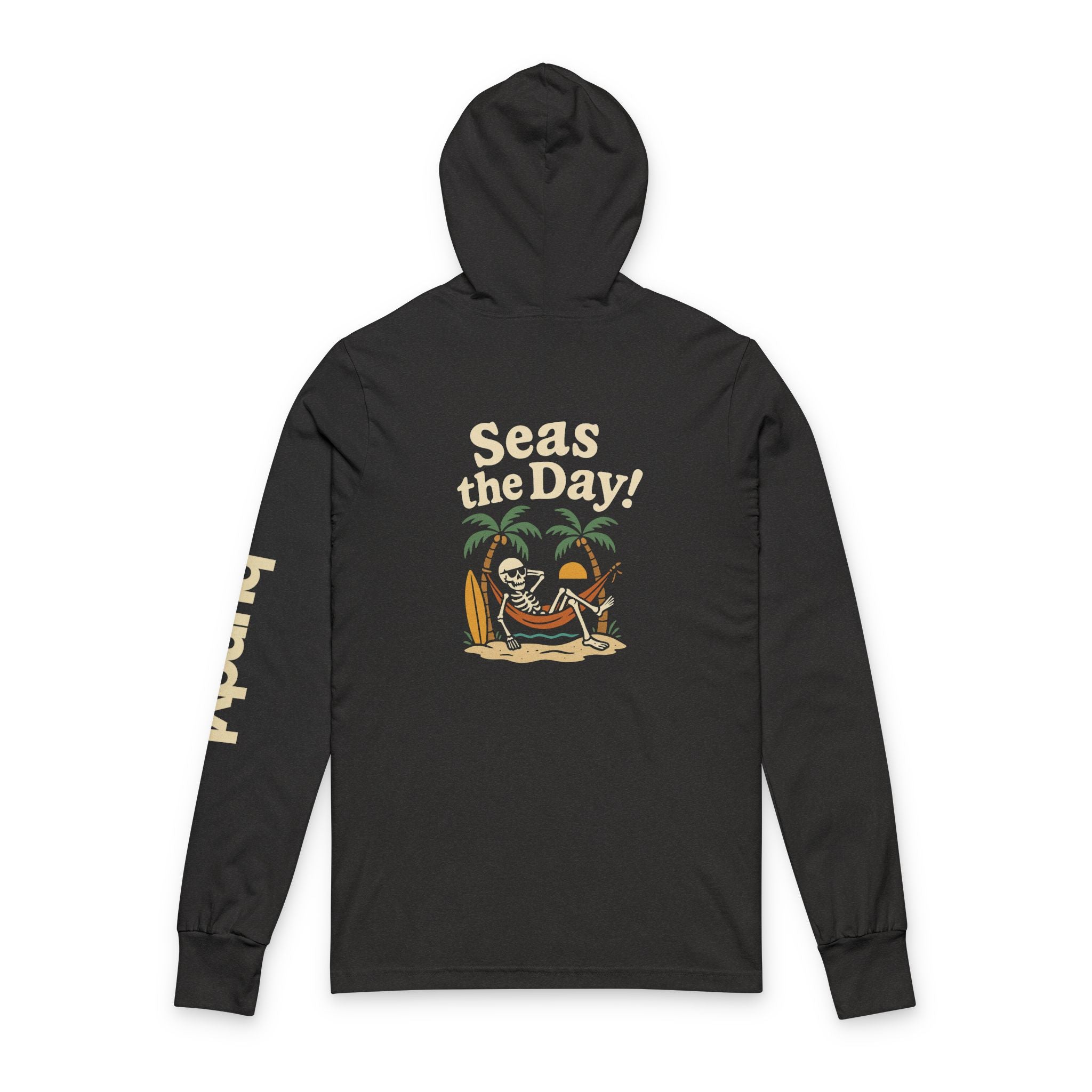 Skully 'Seas the Day' Long Sleeve Hooded Tee - Bold Front