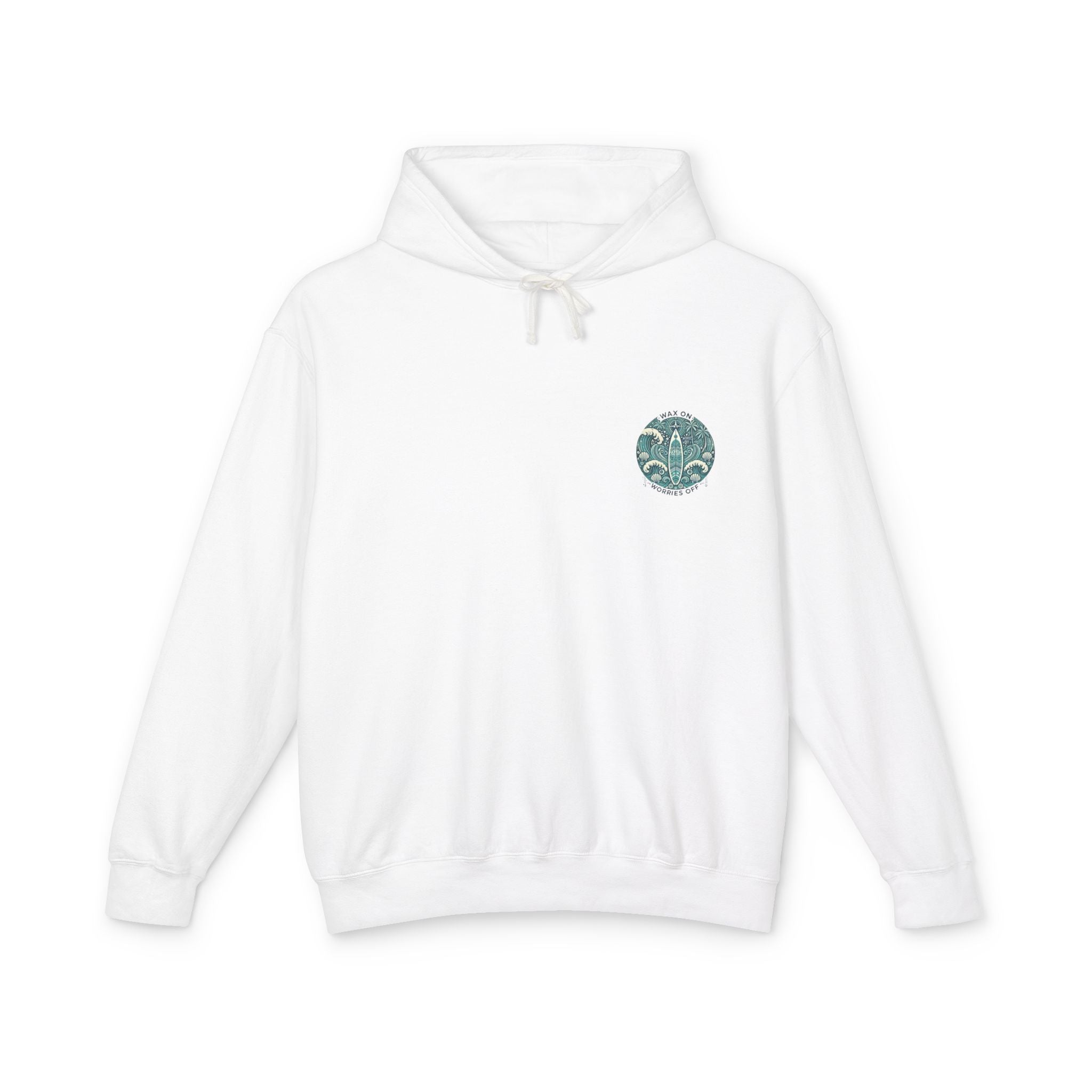 Vintage 'Wax On' Hoodie - Seafoam Green