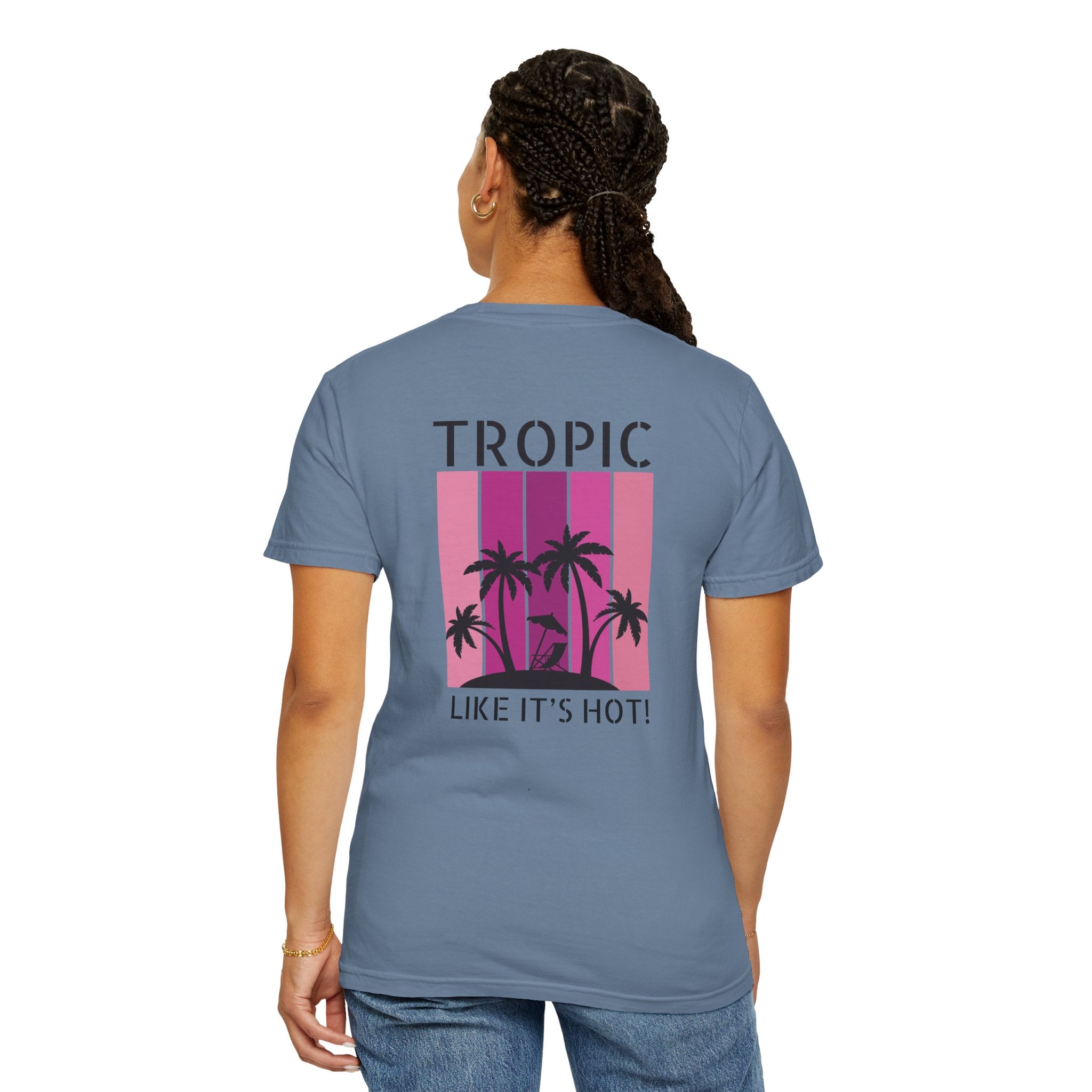 Tropic Panels Relaxed Tee - Hot Summer Pink