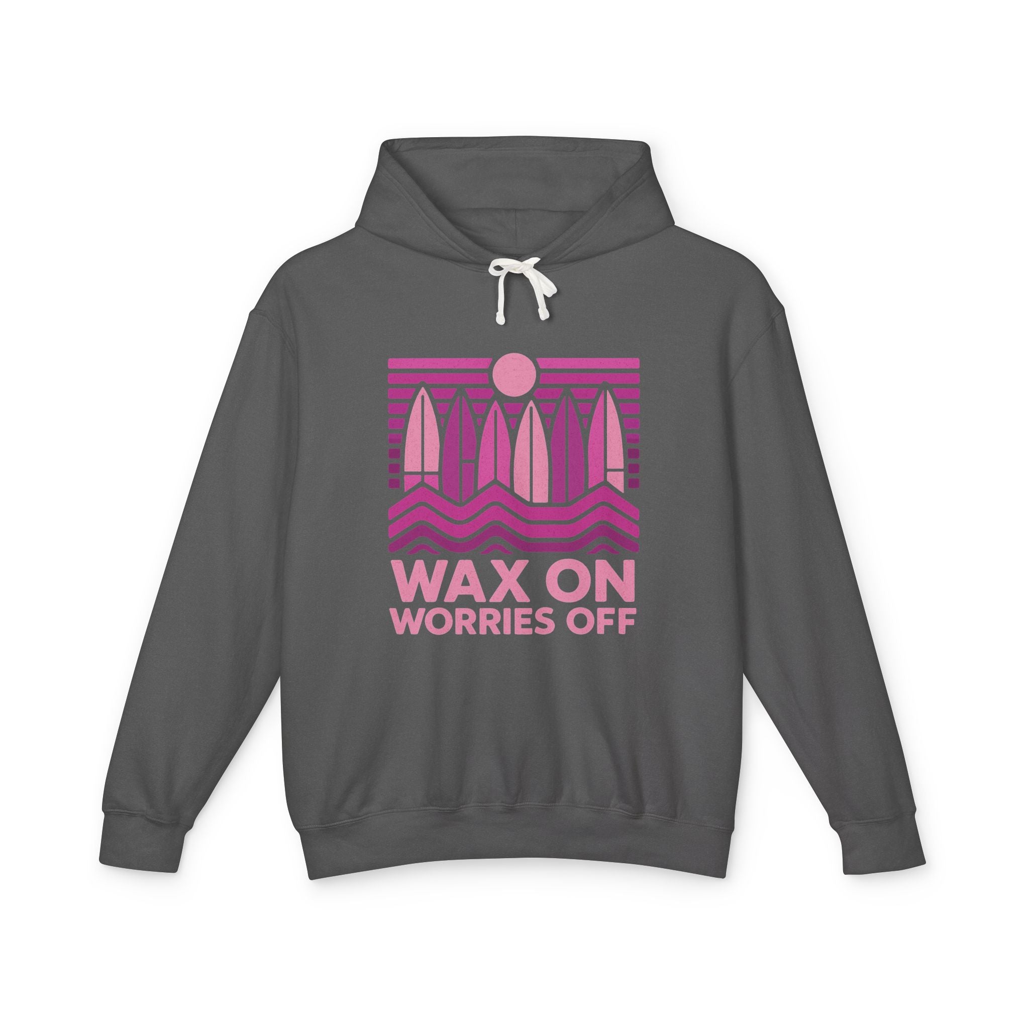 Boards Up 'Wax On' Hoodie - Hot Summer Pink