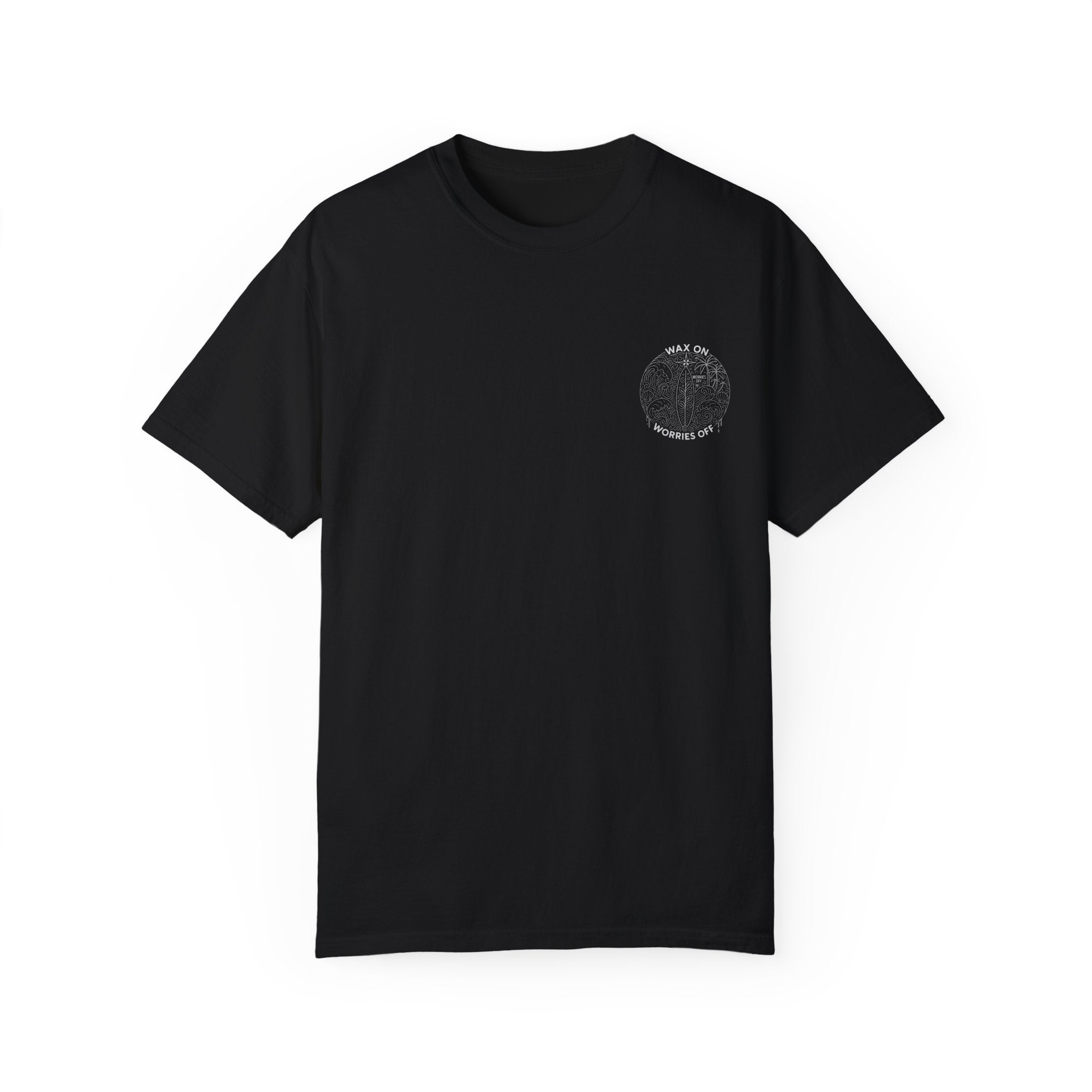Vintage 'Wax On' Relaxed Tee - Pencil White