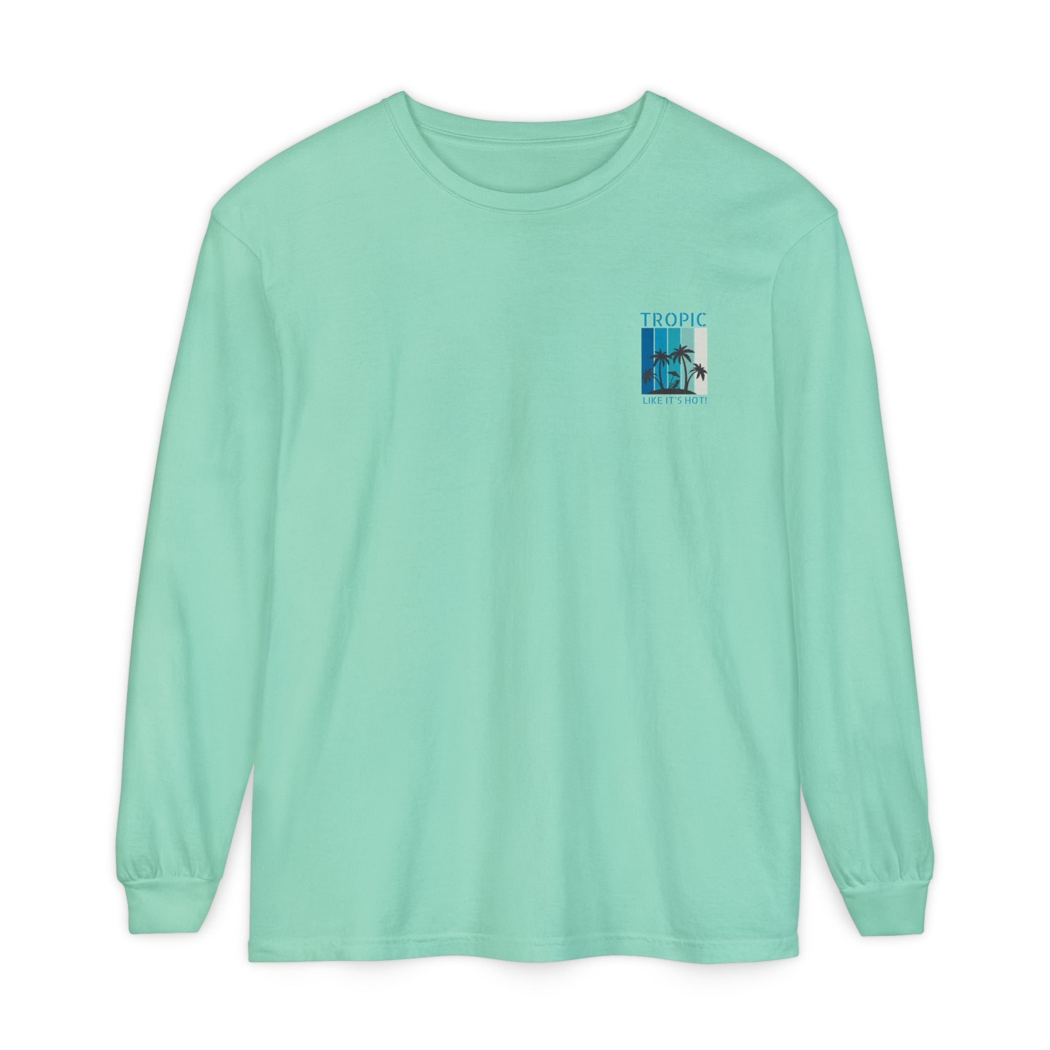 Tropic Panels Long Sleeve Tee - Big Blue Sky