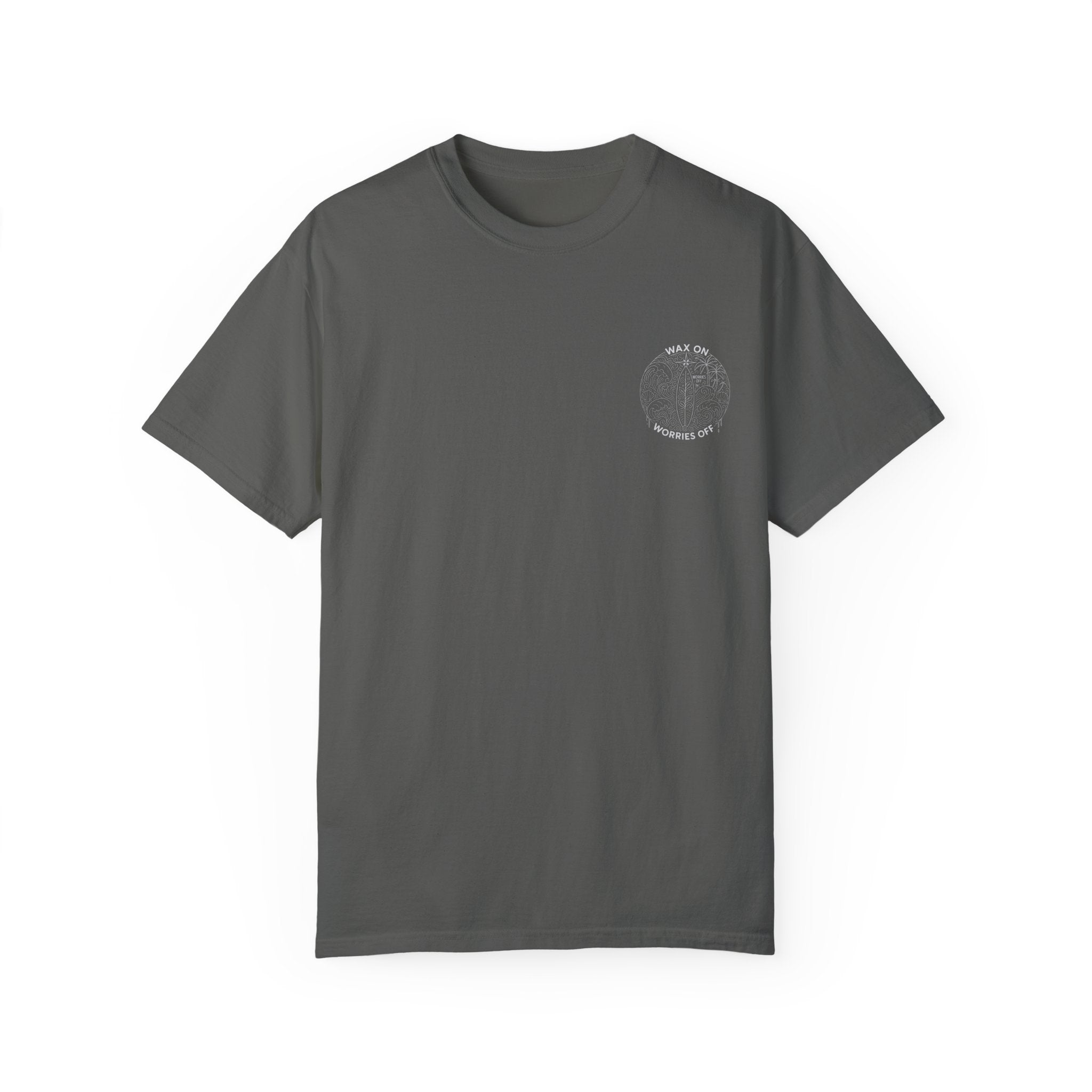 Vintage 'Wax On' Relaxed Tee - Pencil White