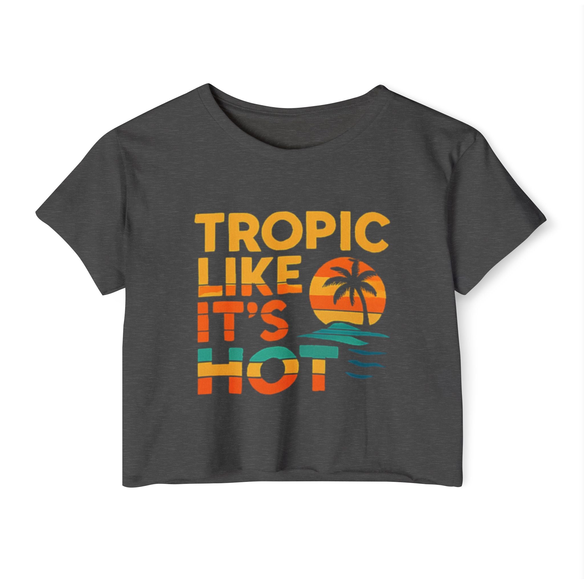 Big & Bold 'Tropic Like It's Hot' Festival Crop Top