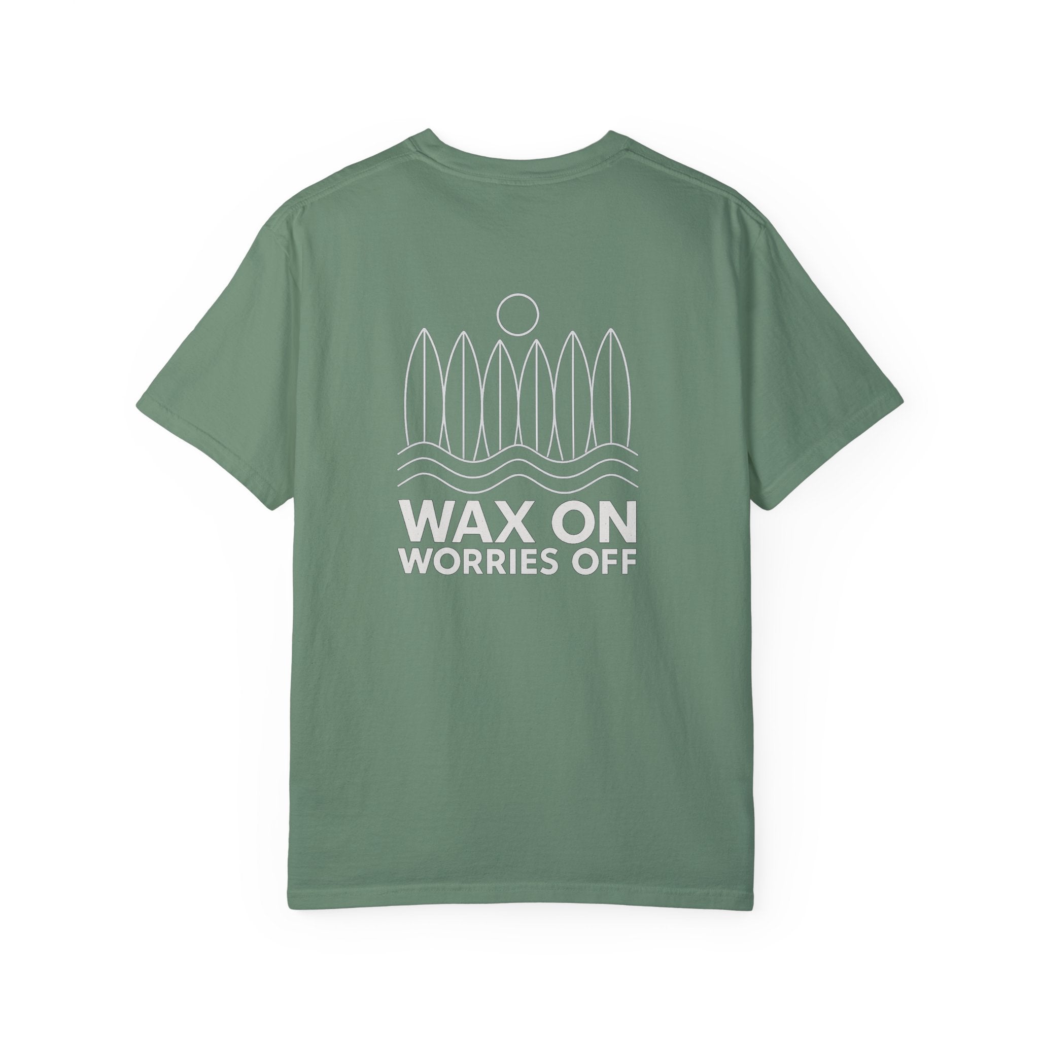 Boards Up 'Wax On' Relaxed Tee - White Outline