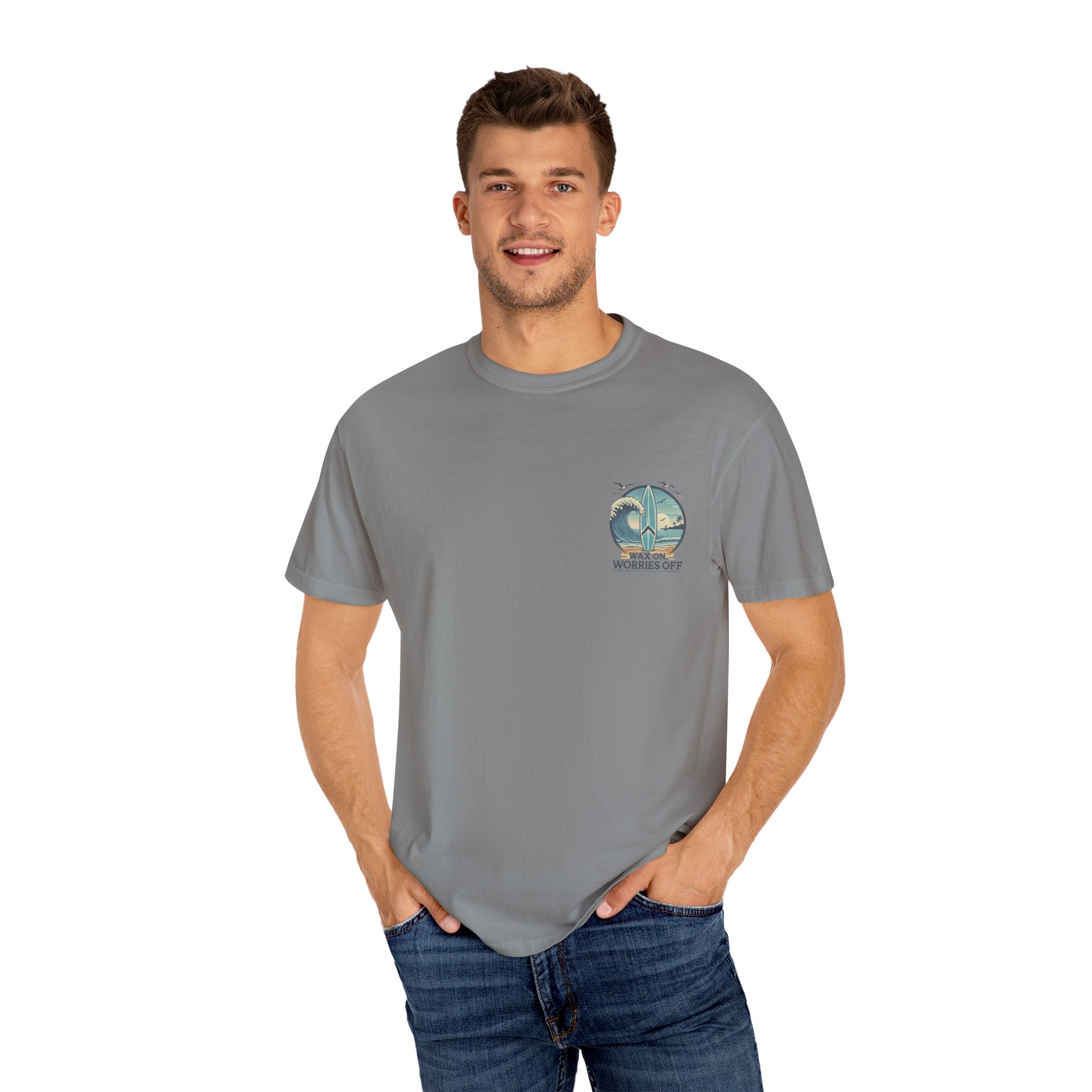 Wave Crest 'Wax On' Relaxed Tee - Acapulco Green