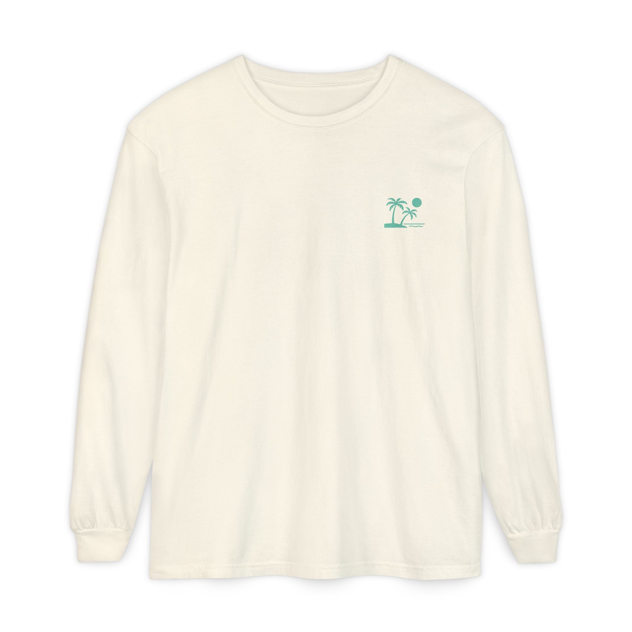 Tropic Beach 'Seas the Day' Long Sleeve Tee - Seafoam Green
