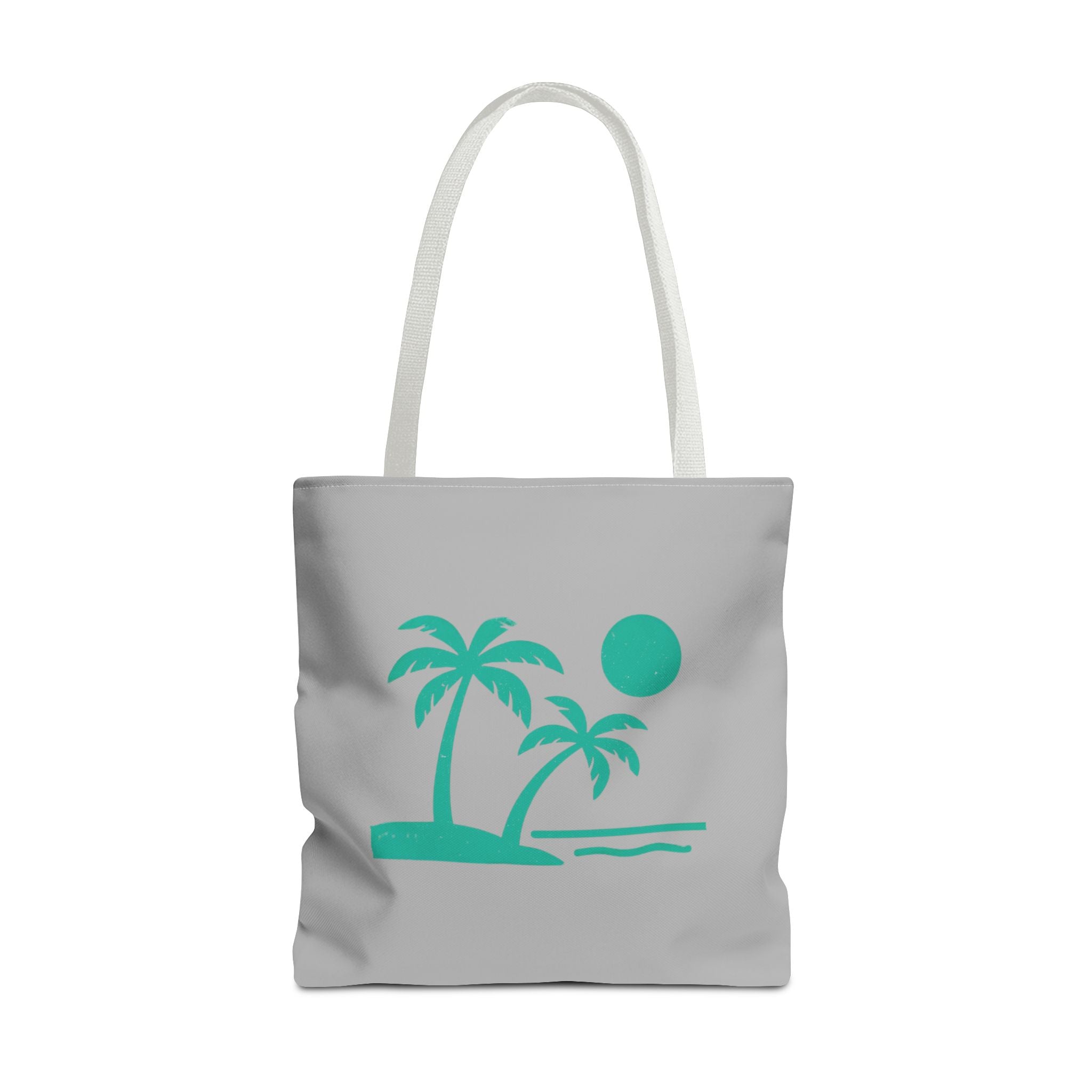 Tropic Beach Canvas Tote Bag - Seafoam Green