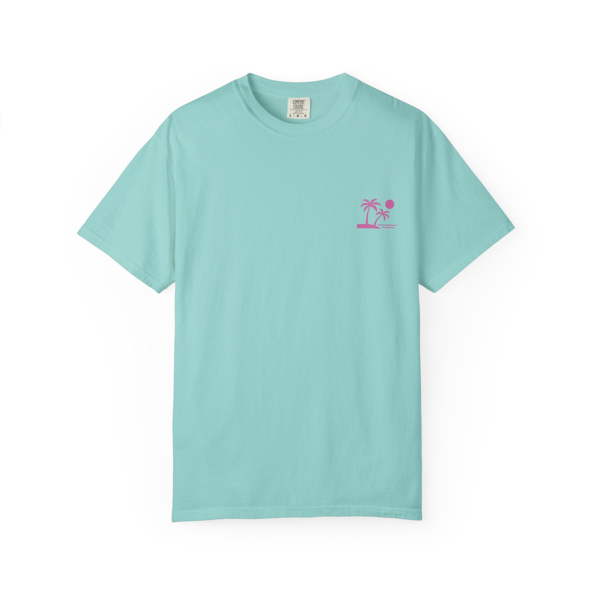 Tropic Beach 'Seas The Day' Relaxed Tee - Hot Summer Pink