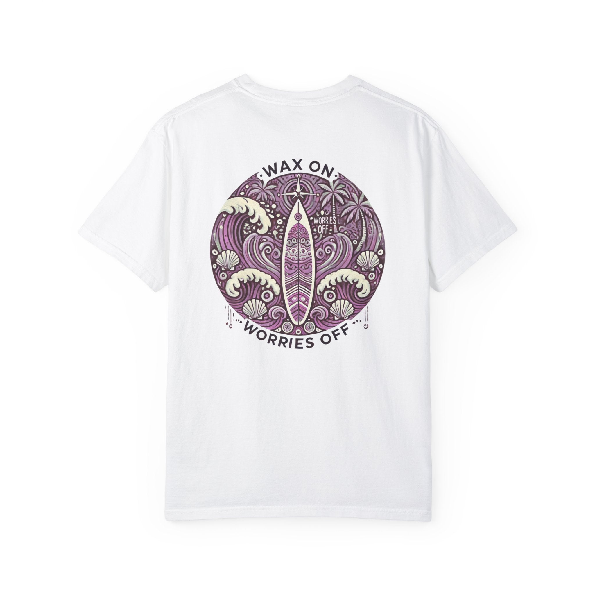 Vintage 'Wax On' Relaxed Tee - Lilac