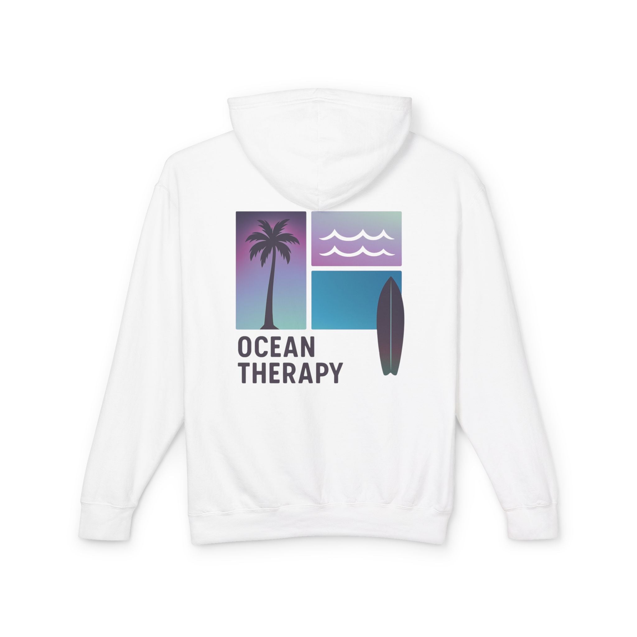 Ocean Therapy Hoodie - Beach Block Purple