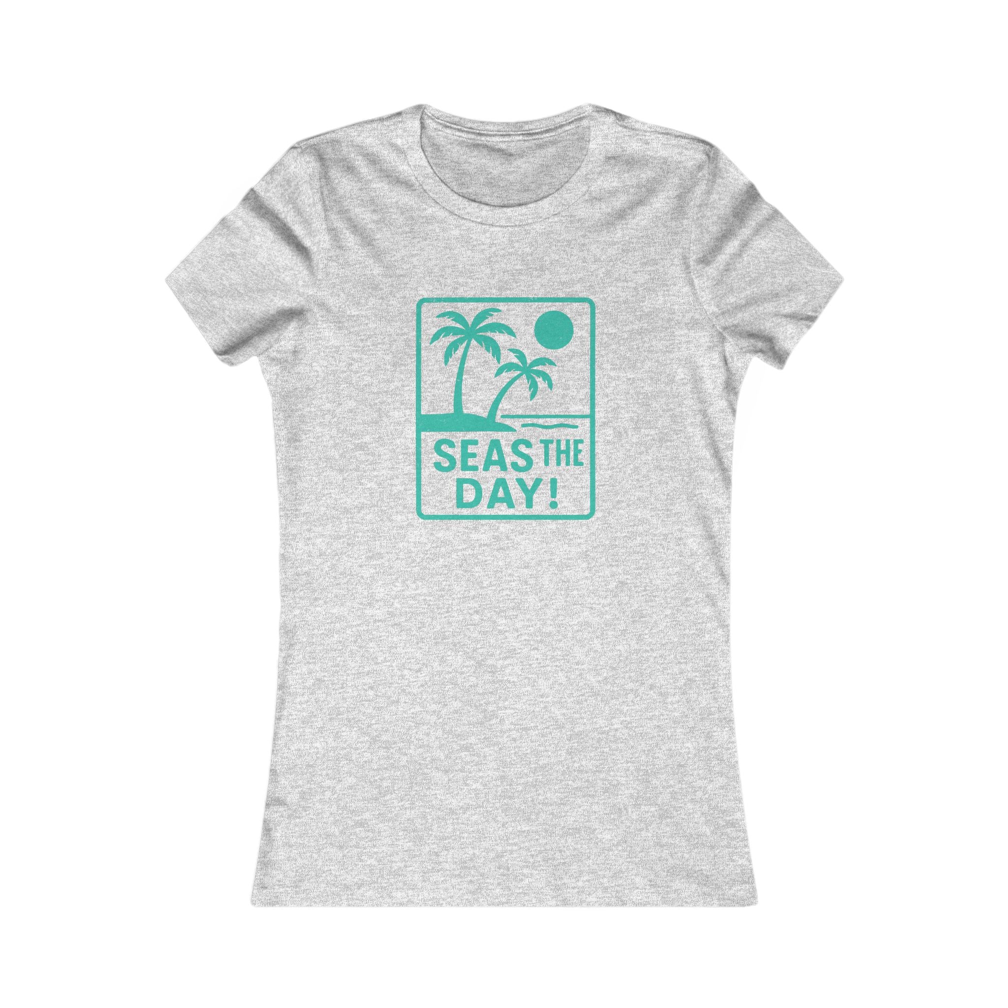 Tropic Beach 'Seas the Day' Favorite Tee - Seafoam Green