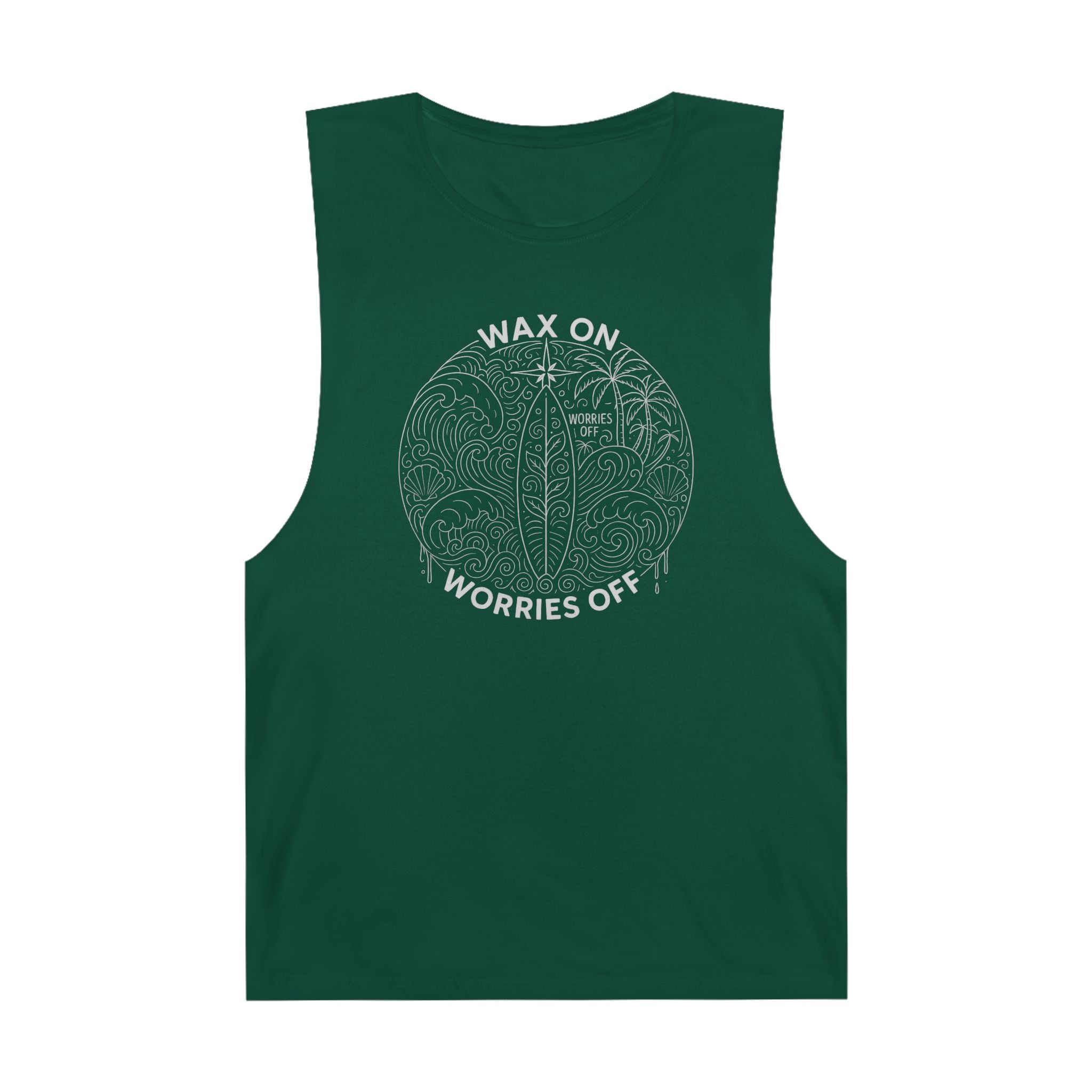 Vintage 'Wax On' Chill Tank - Pencil White