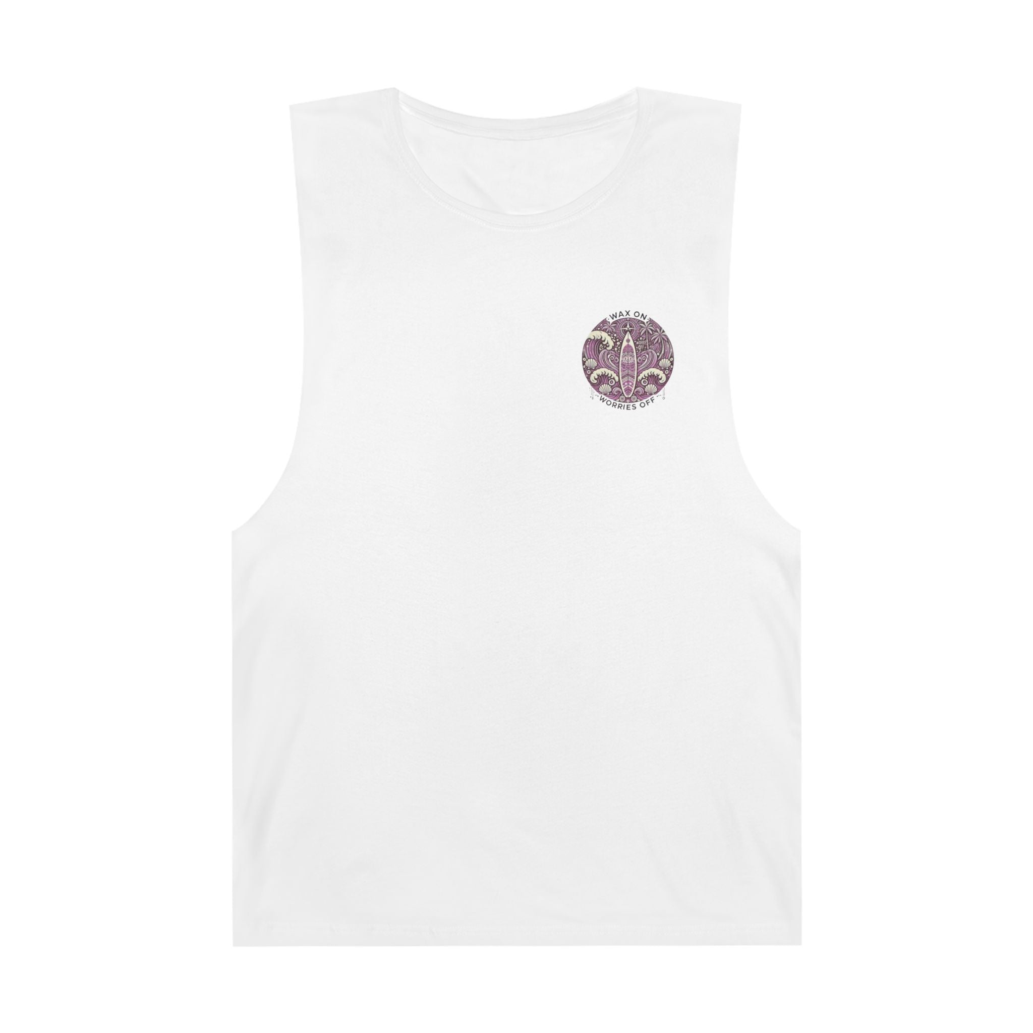 Vintage 'Wax On' Chill Tank - Lilac