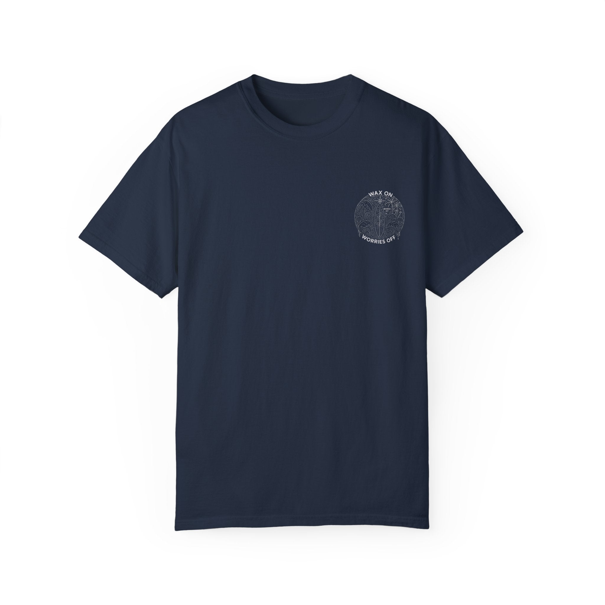 Vintage 'Wax On' Relaxed Tee - Pencil White
