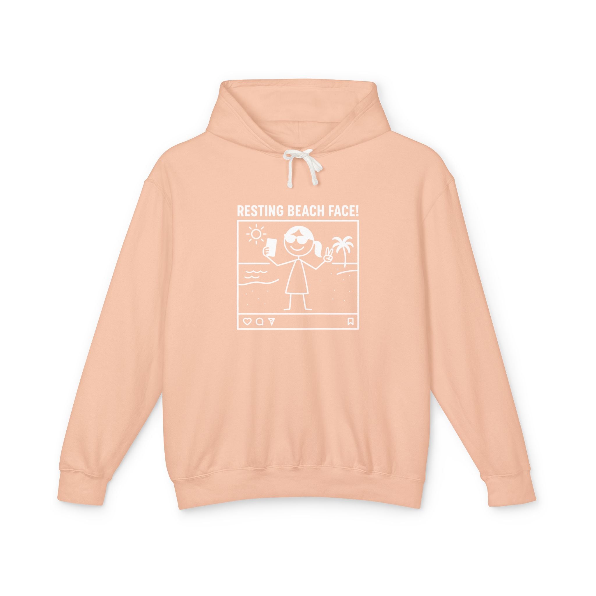Resting Beach Face! Hoodie - Selfie Girl