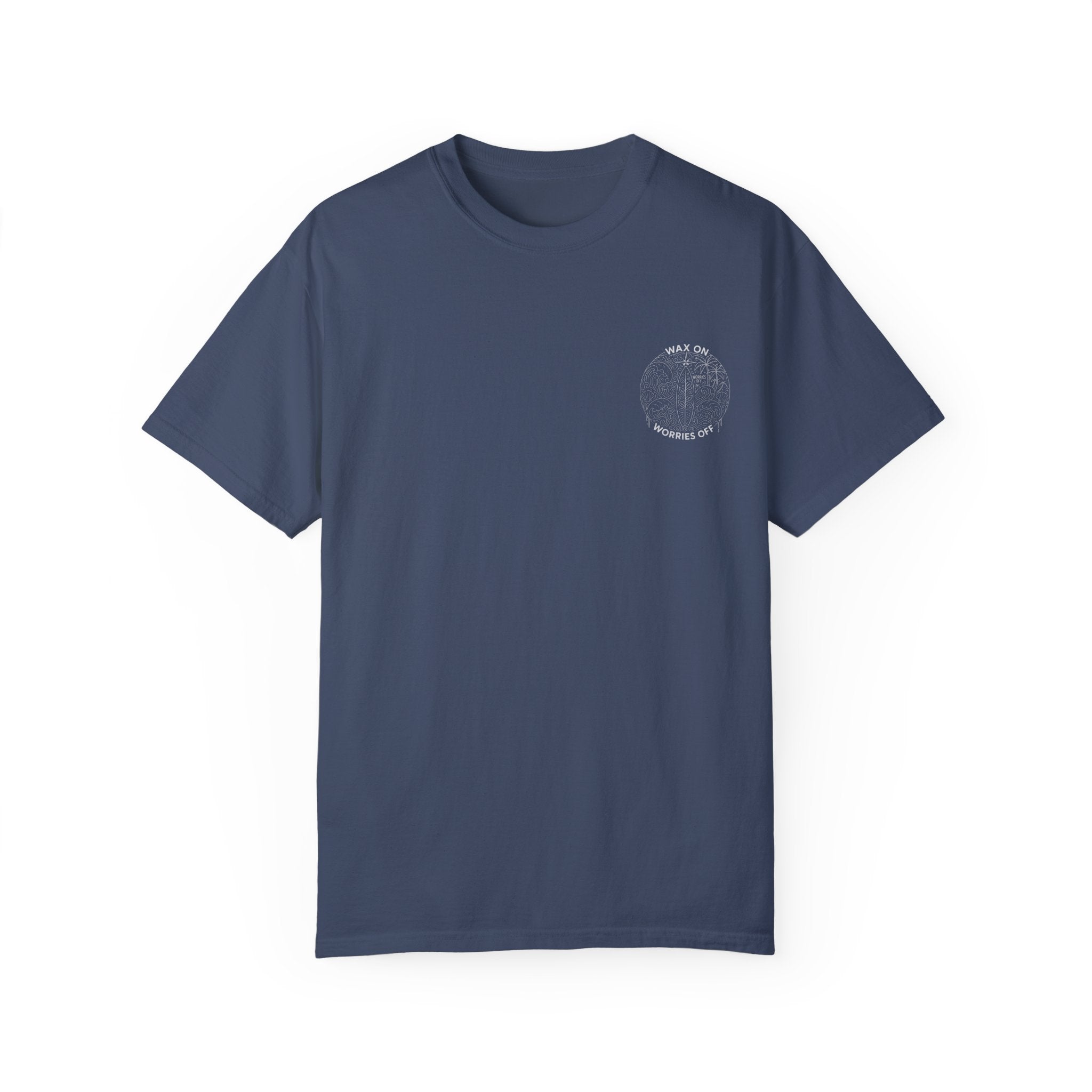 Vintage 'Wax On' Relaxed Tee - Pencil White