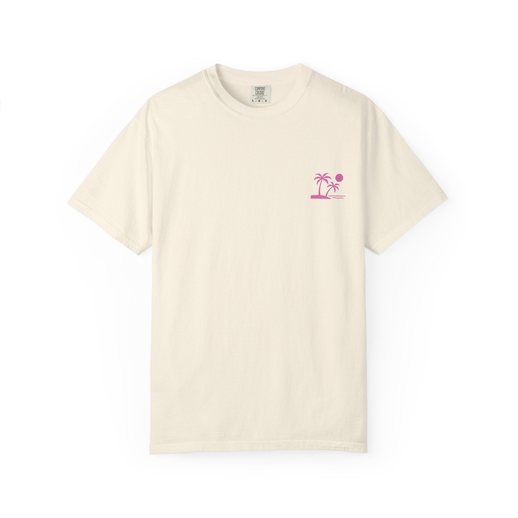 Tropic Beach 'Seas The Day' Relaxed Tee - Hot Summer Pink