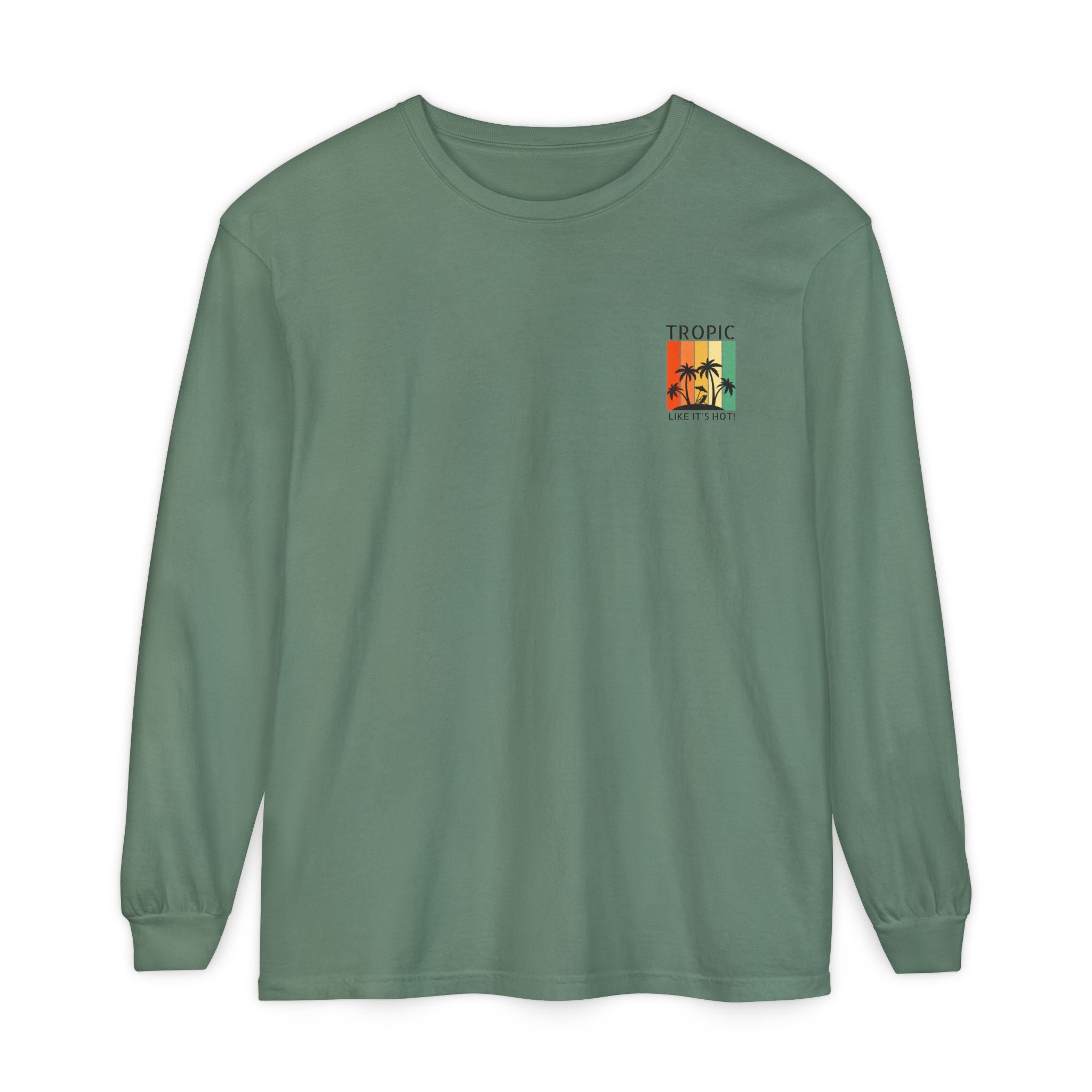 Tropic Panels Long Sleeve Tee - Rainbow Sunset
