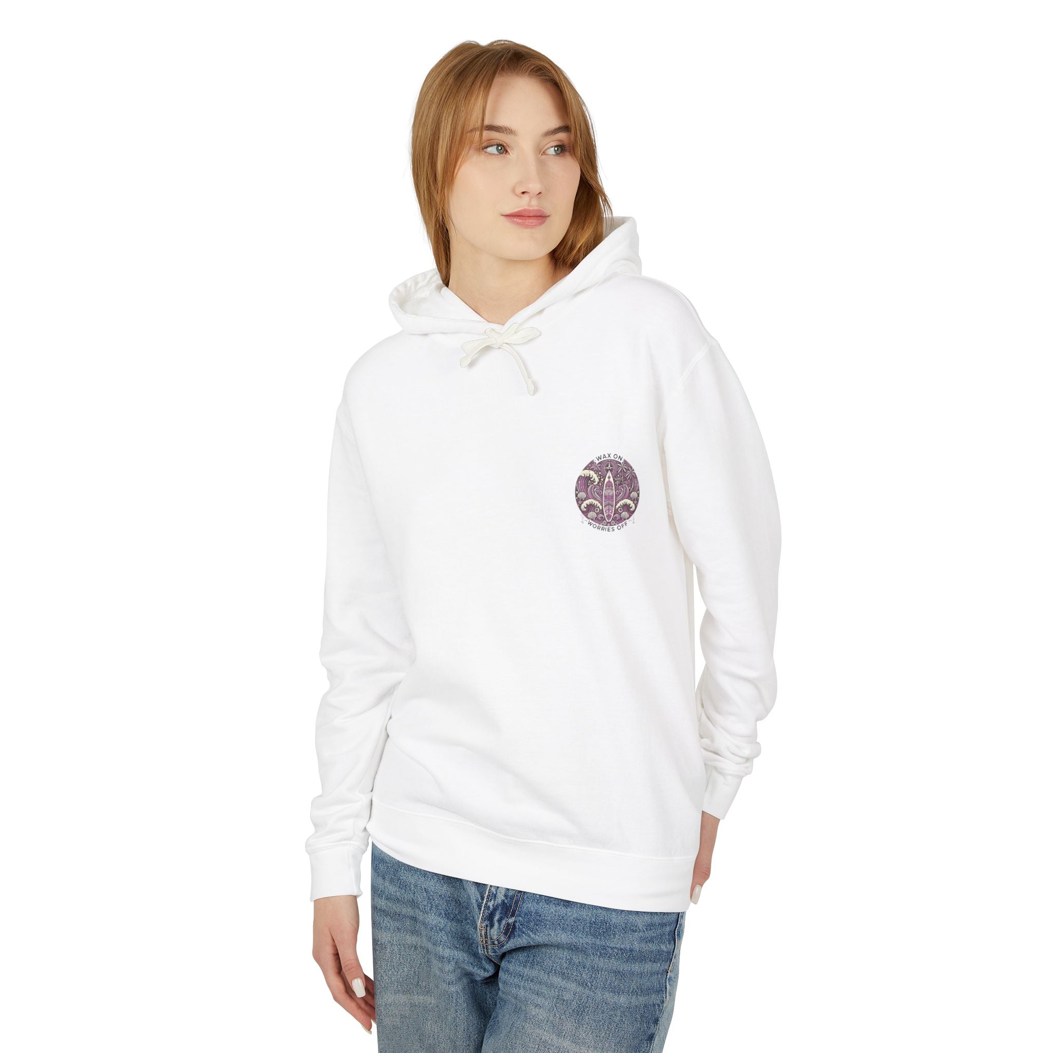 Vintage 'Wax On' Hoodie - Clamshell Pink